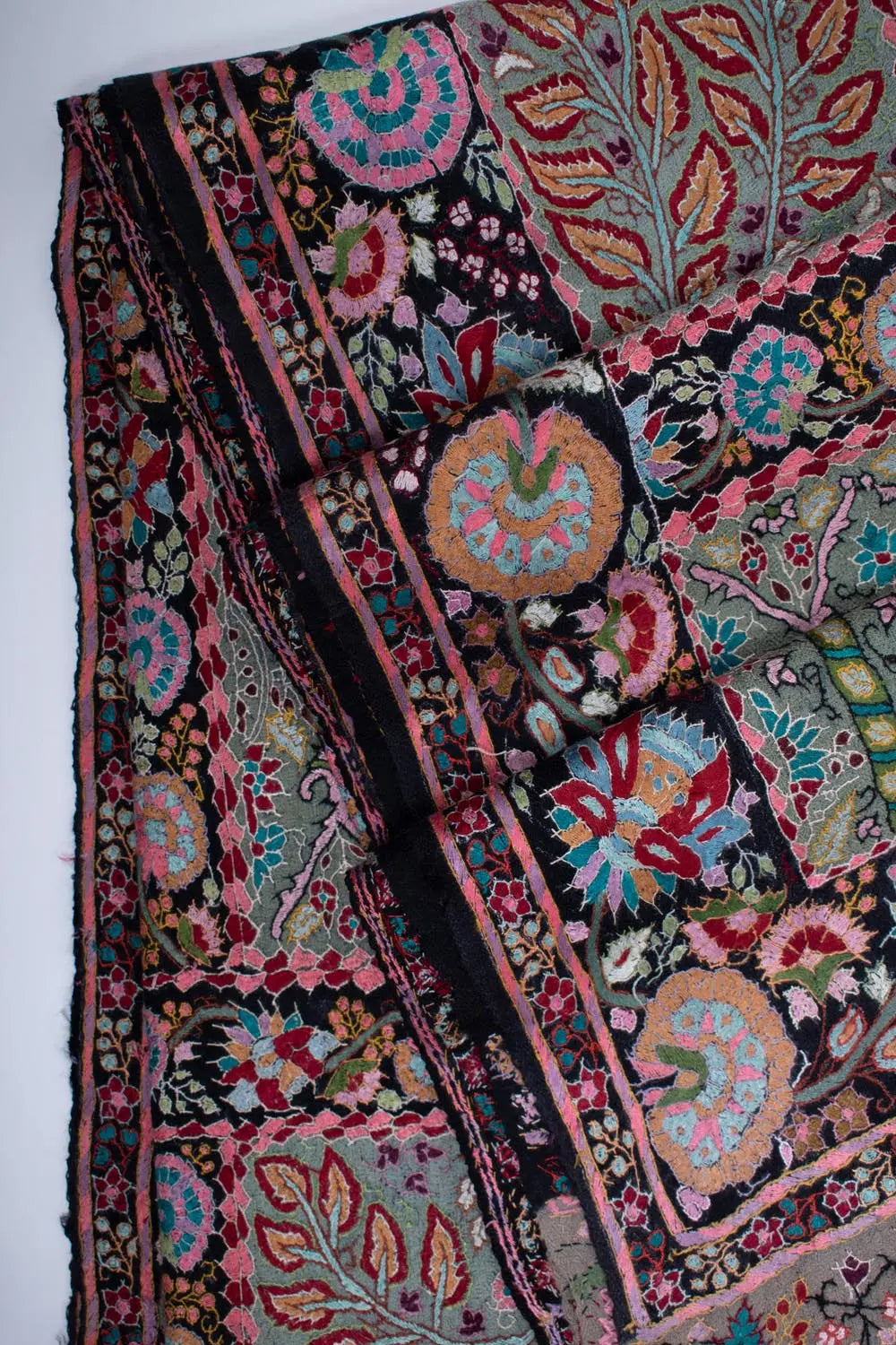 Wedding Pashmina Jamavar Shawl - INDIGO Shahkaar