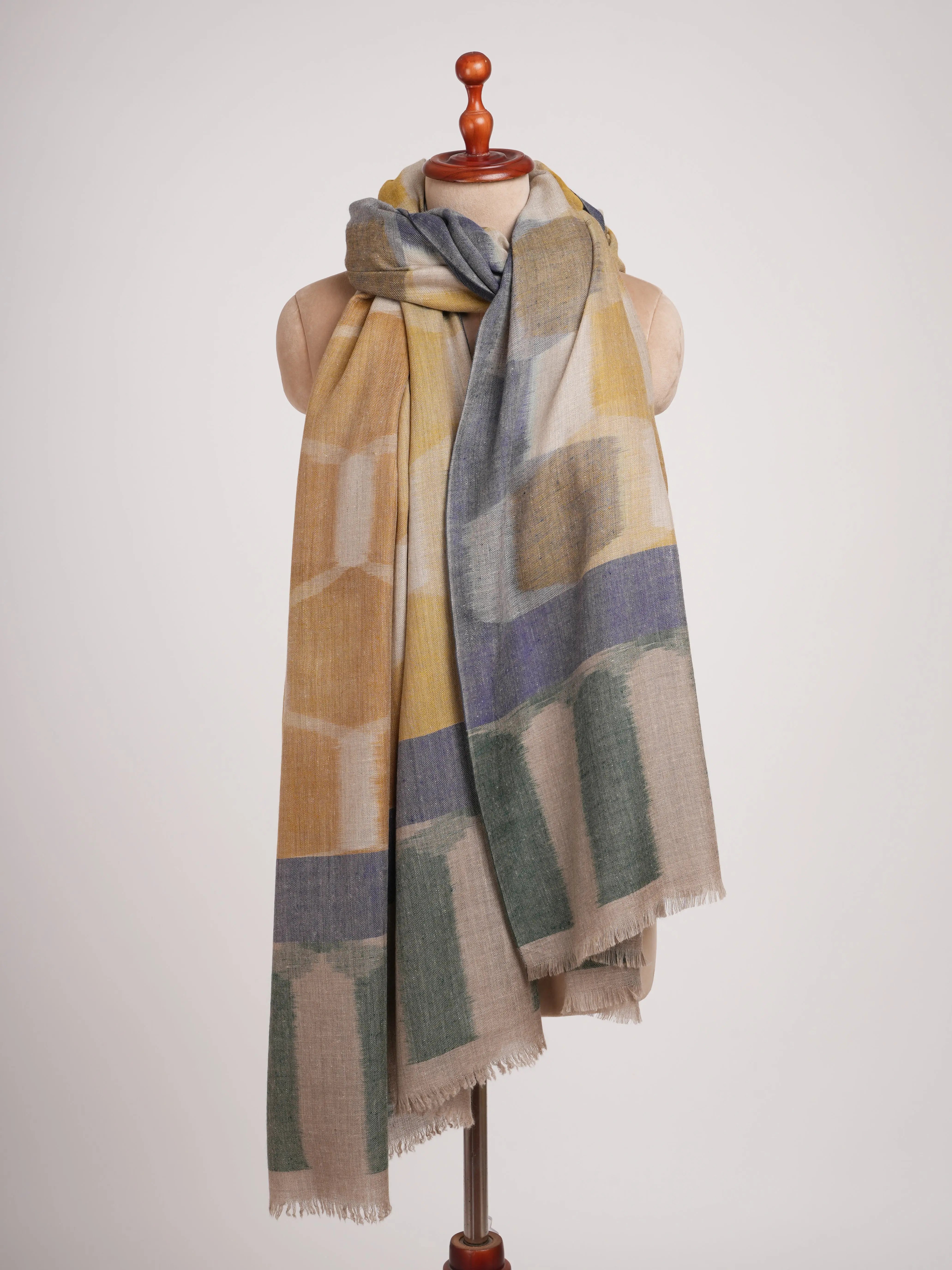 XL Modern Handwoven Featherlight Pashmina Shahkaar