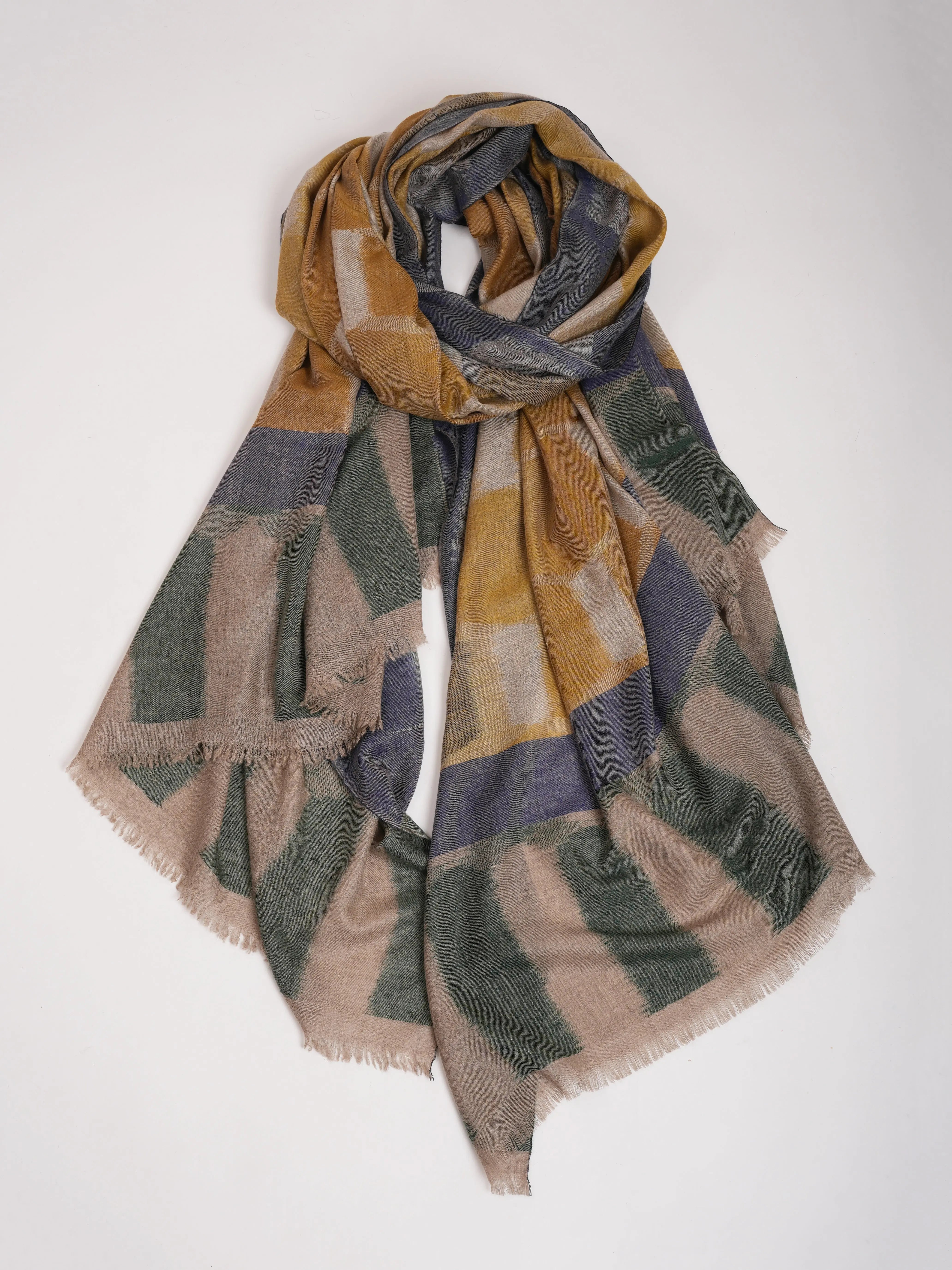 XL Modern Handwoven Featherlight Pashmina Shahkaar