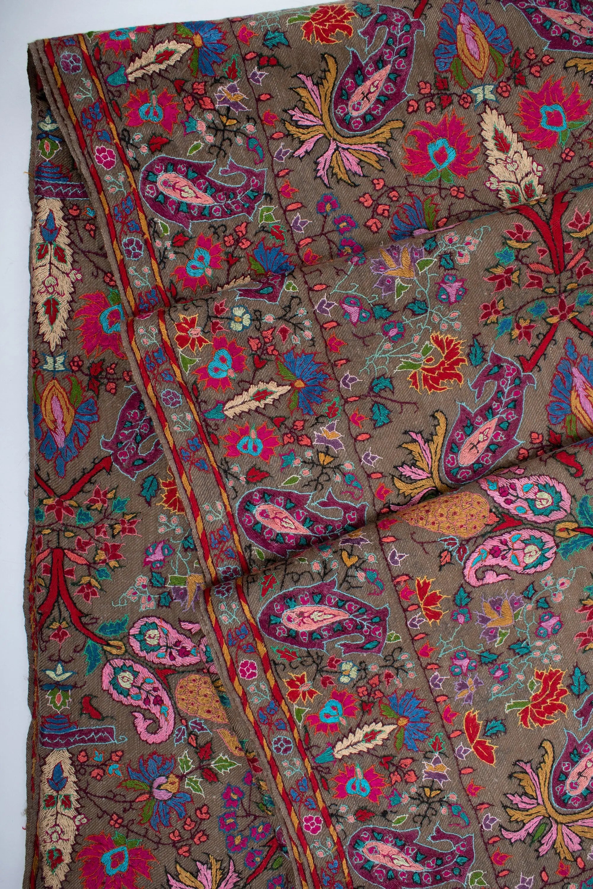 XL Pure Pashmina Shawl, Authentic Handmade Wrap, Oversized Shawl, Travel Wrap, Extra Large Shawls, Natural Wraps, 54x108" - DAVIE Shahkaar