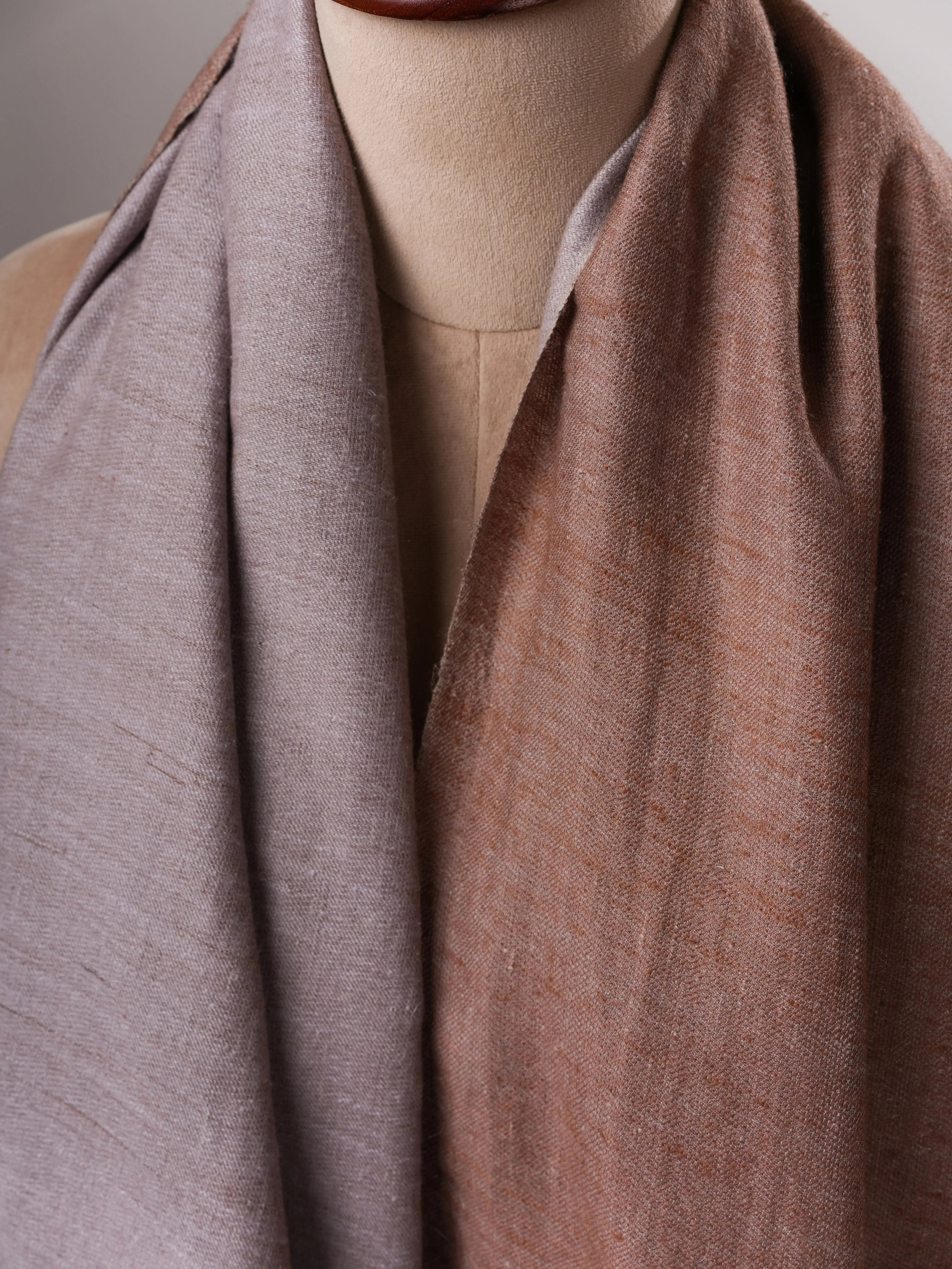 Baby Soft Authentic Two Tone Handwoven Pashmina Shawl