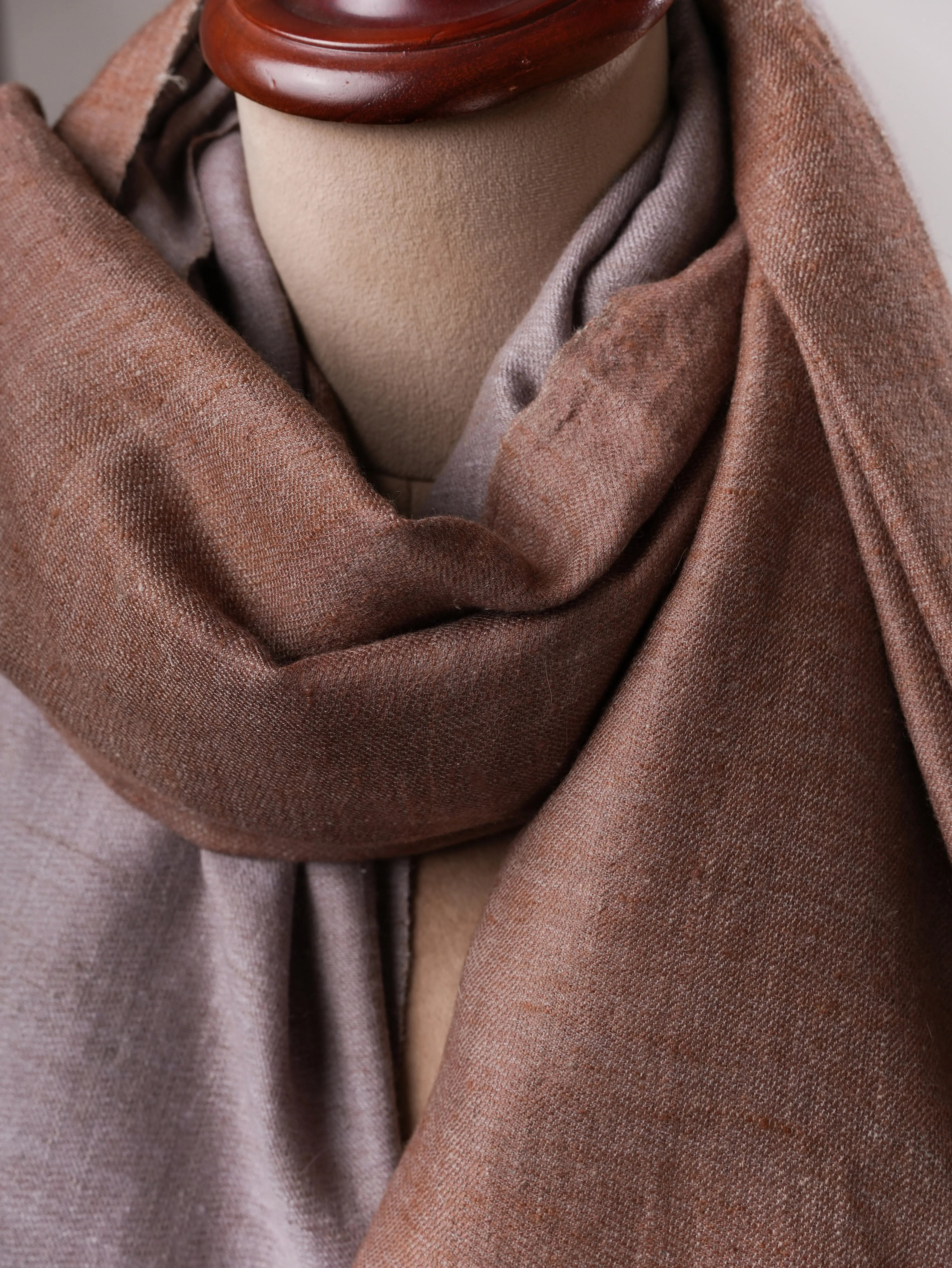 Baby Soft Authentic Two Tone Handwoven Pashmina Shawl