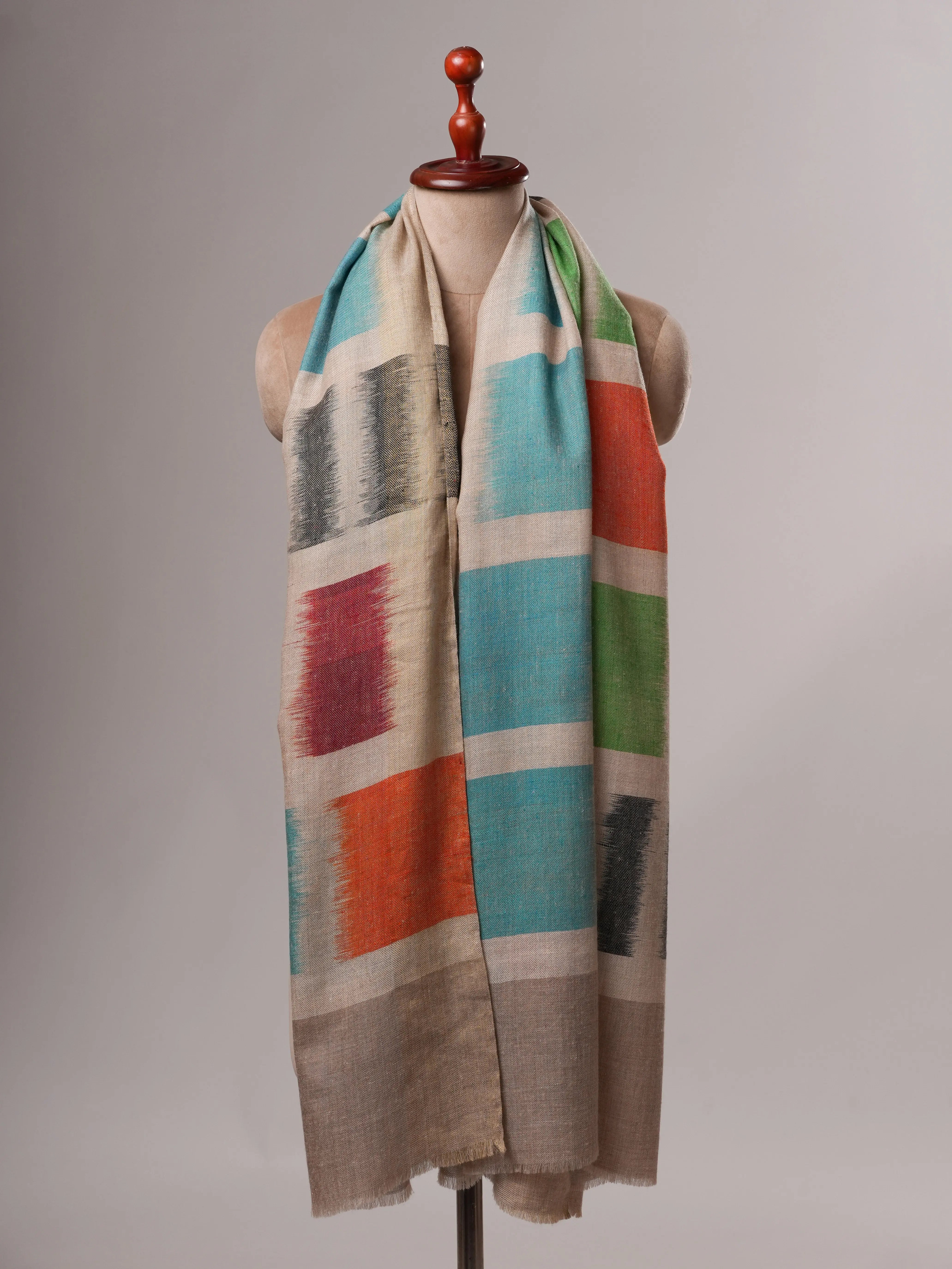 El Dokuması İkat Tüyü Soft Otantik Paşmina Şal