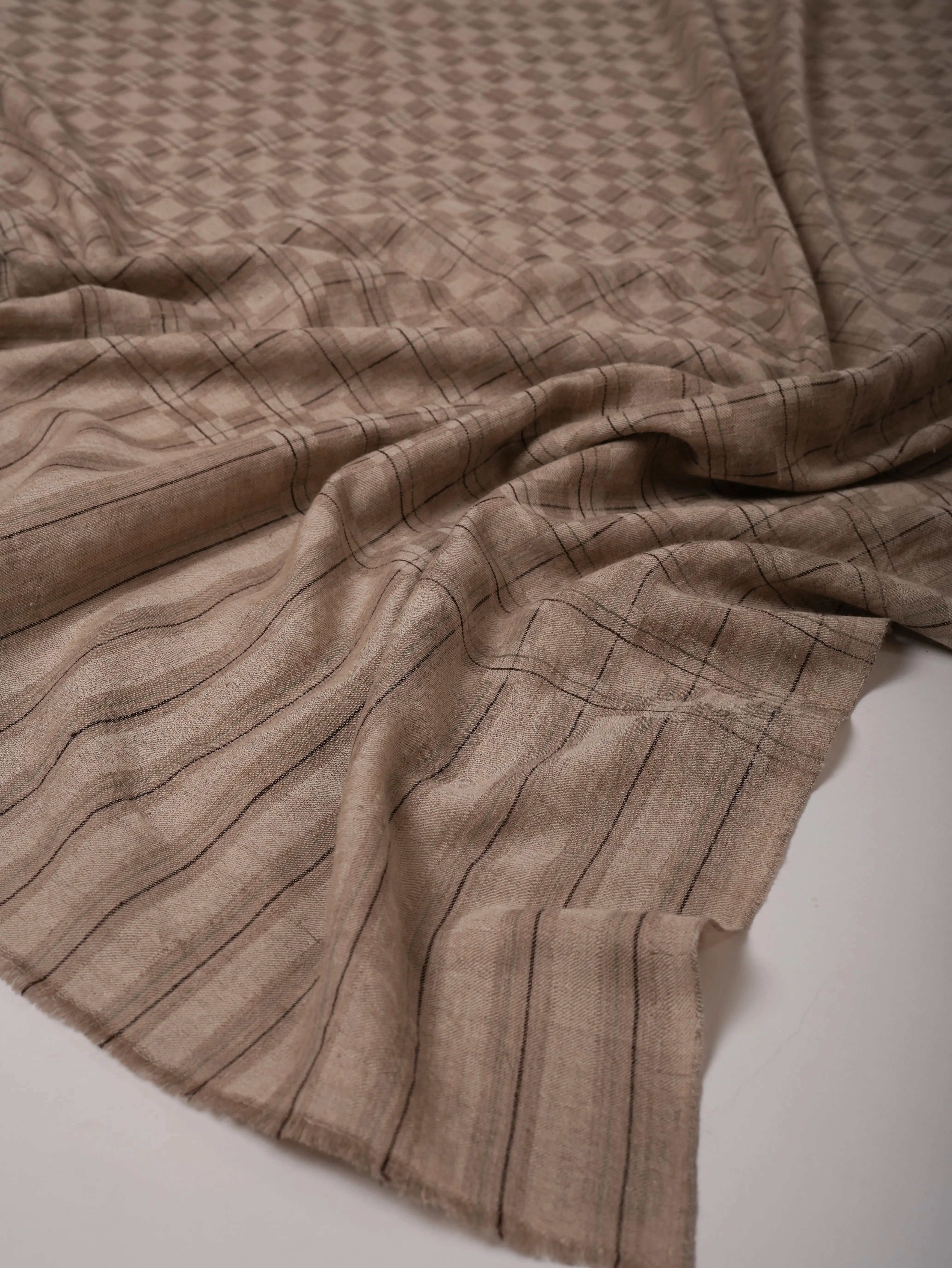 Baby Soft Handloom Pashmina Shawl with Elegant Dual Tone Texture Shahkaar