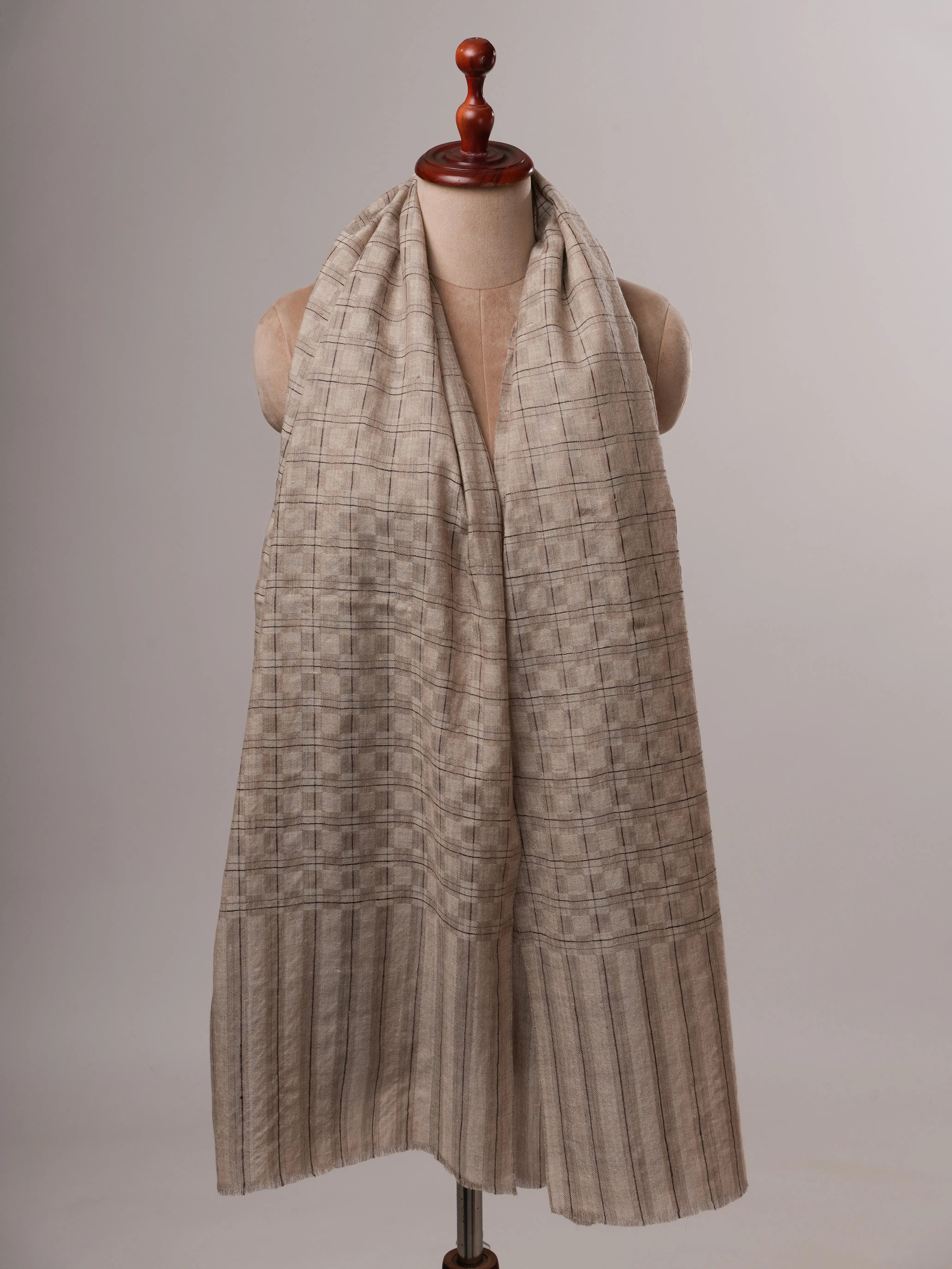 Baby Soft Handloom Pashmina Shawl with Elegant Dual Tone Texture Shahkaar