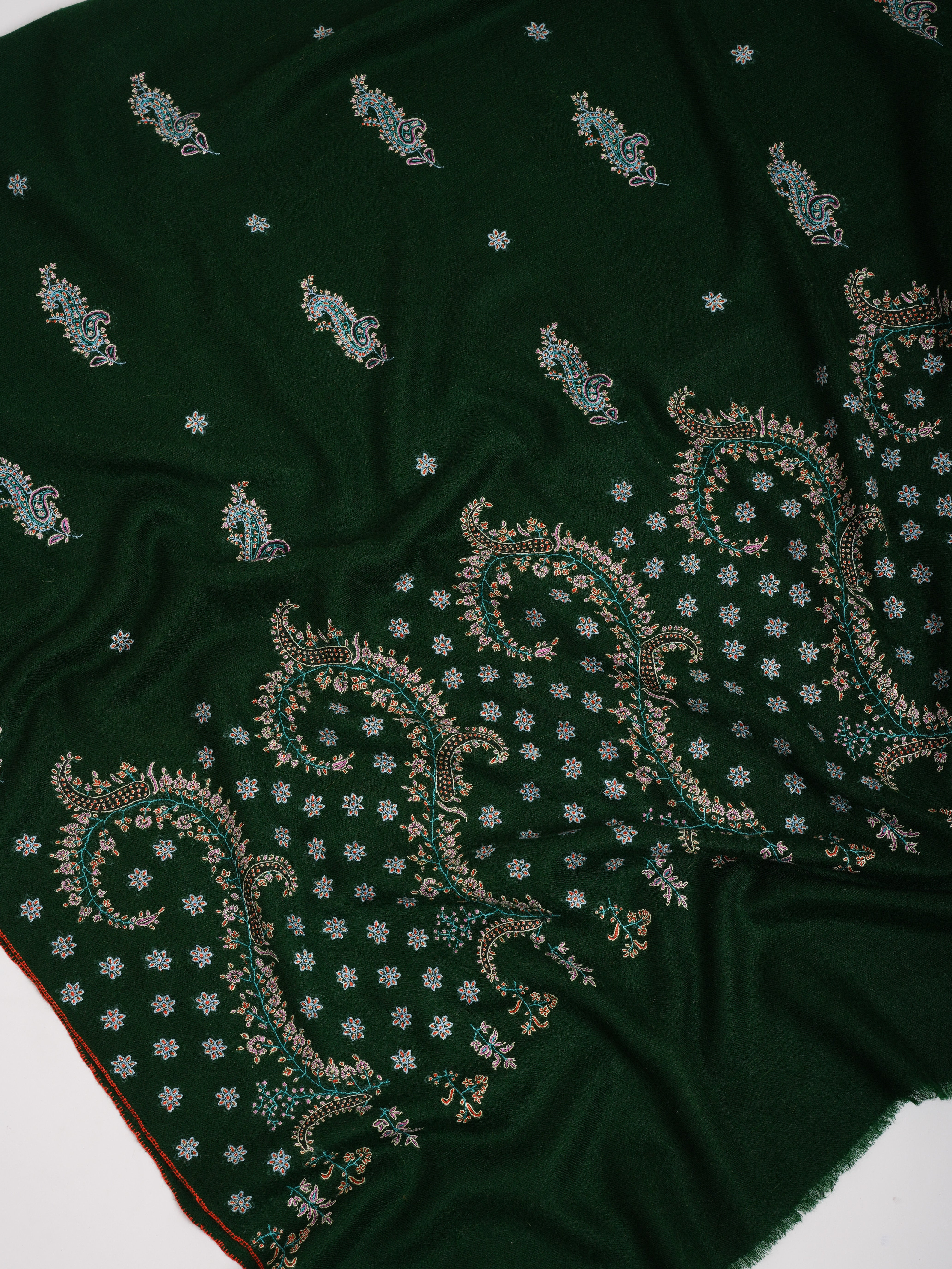 Bottle Green Soft Premium Pashmina Shawl