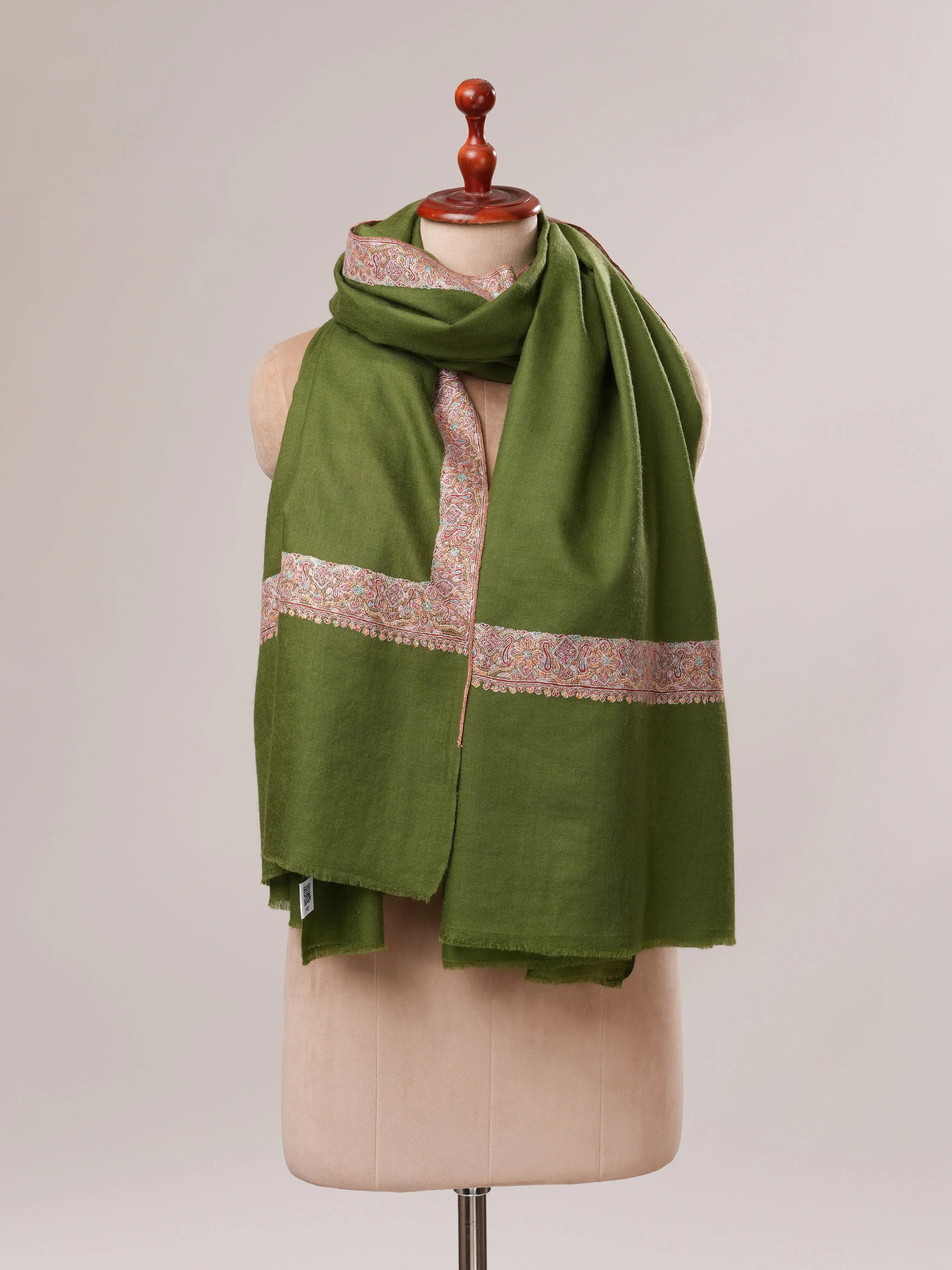 Classic Neemdaur Hand Embroidered Pure Pashmina Shawl Shahkaar.com