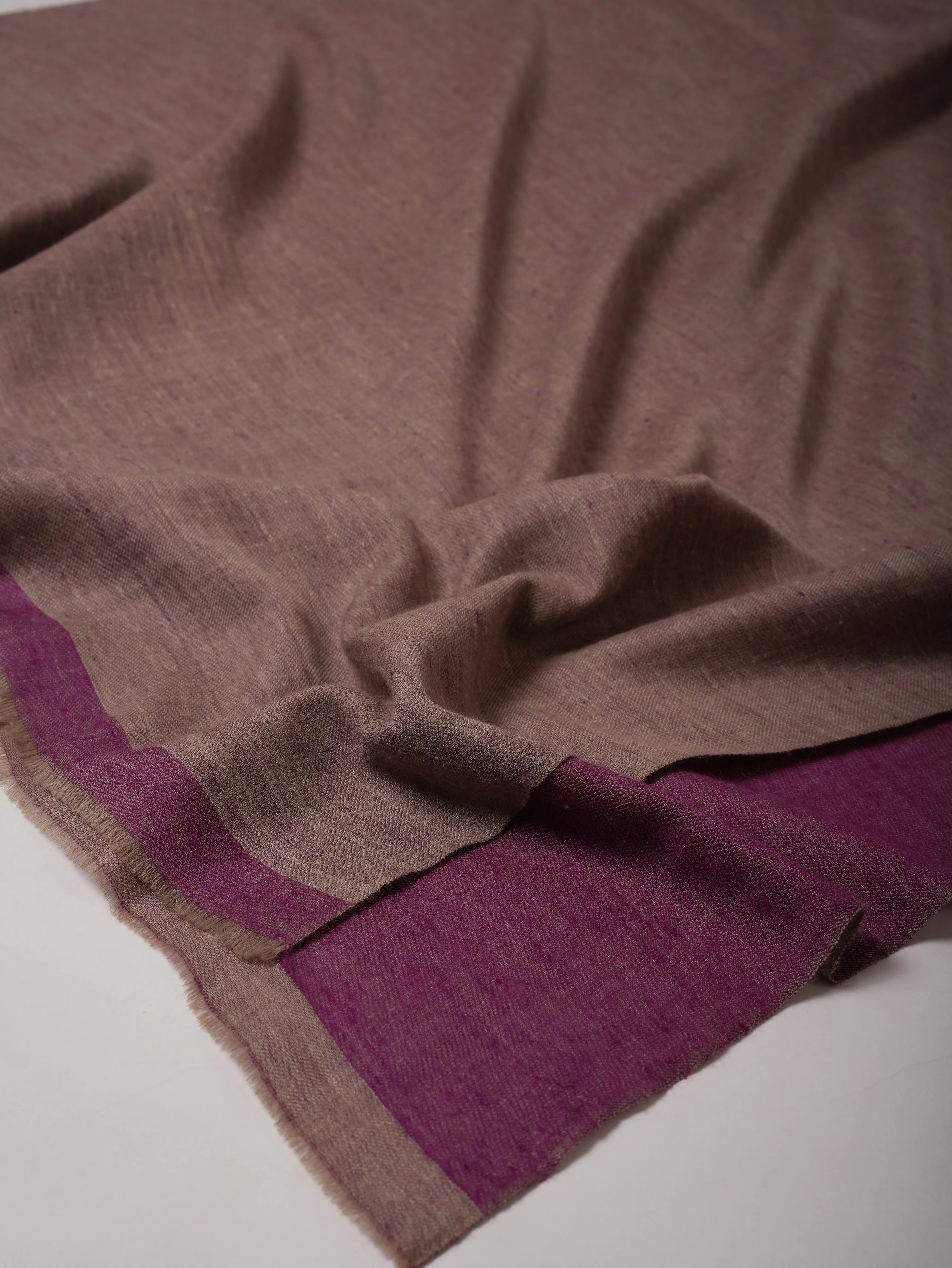 Feather Soft Dual Tone Handwoven Pashmina Shawl Shahkaar