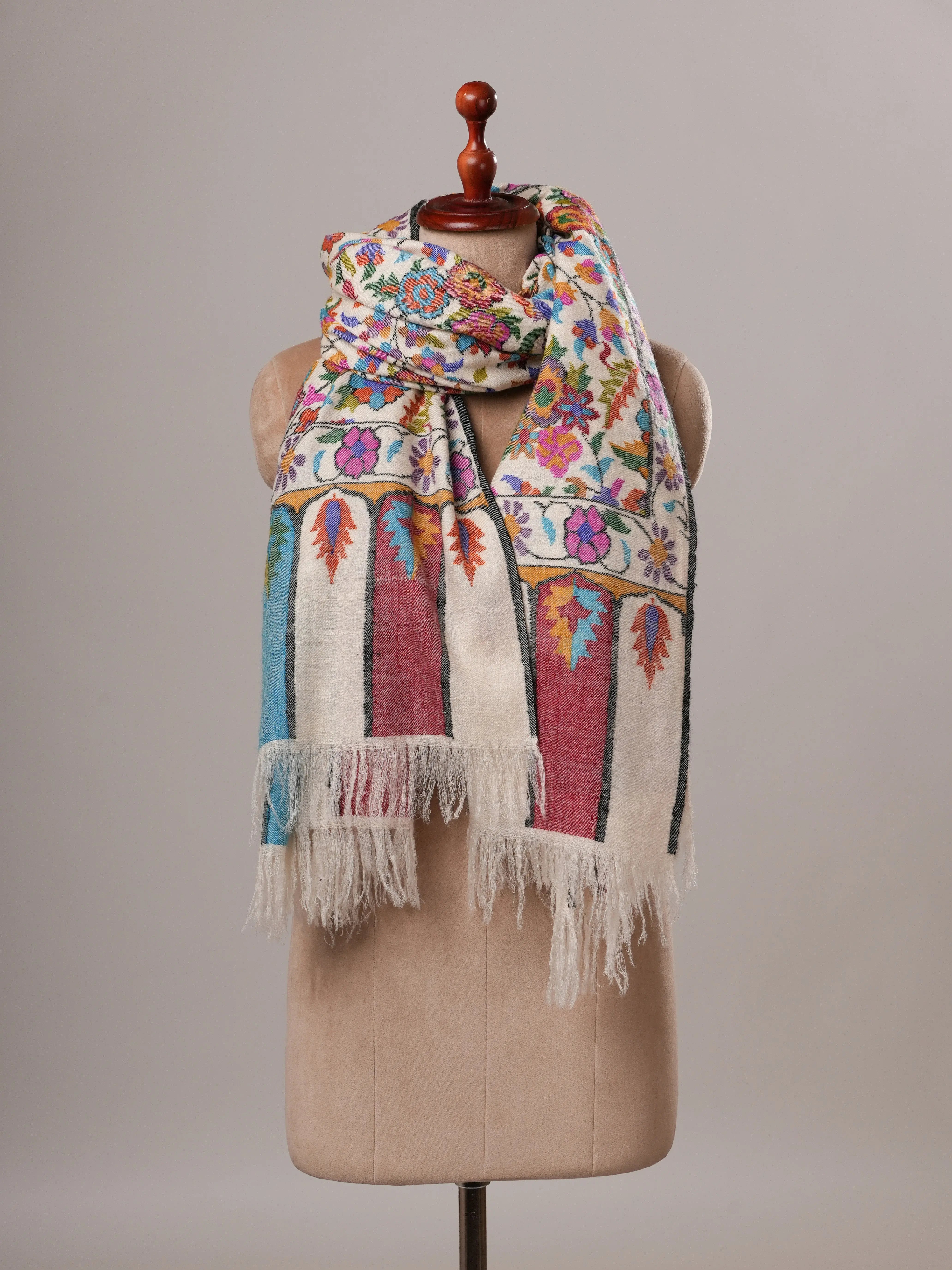 Handspun Handwoven Kani Pure Pashmina Shawl Shahkaar Global