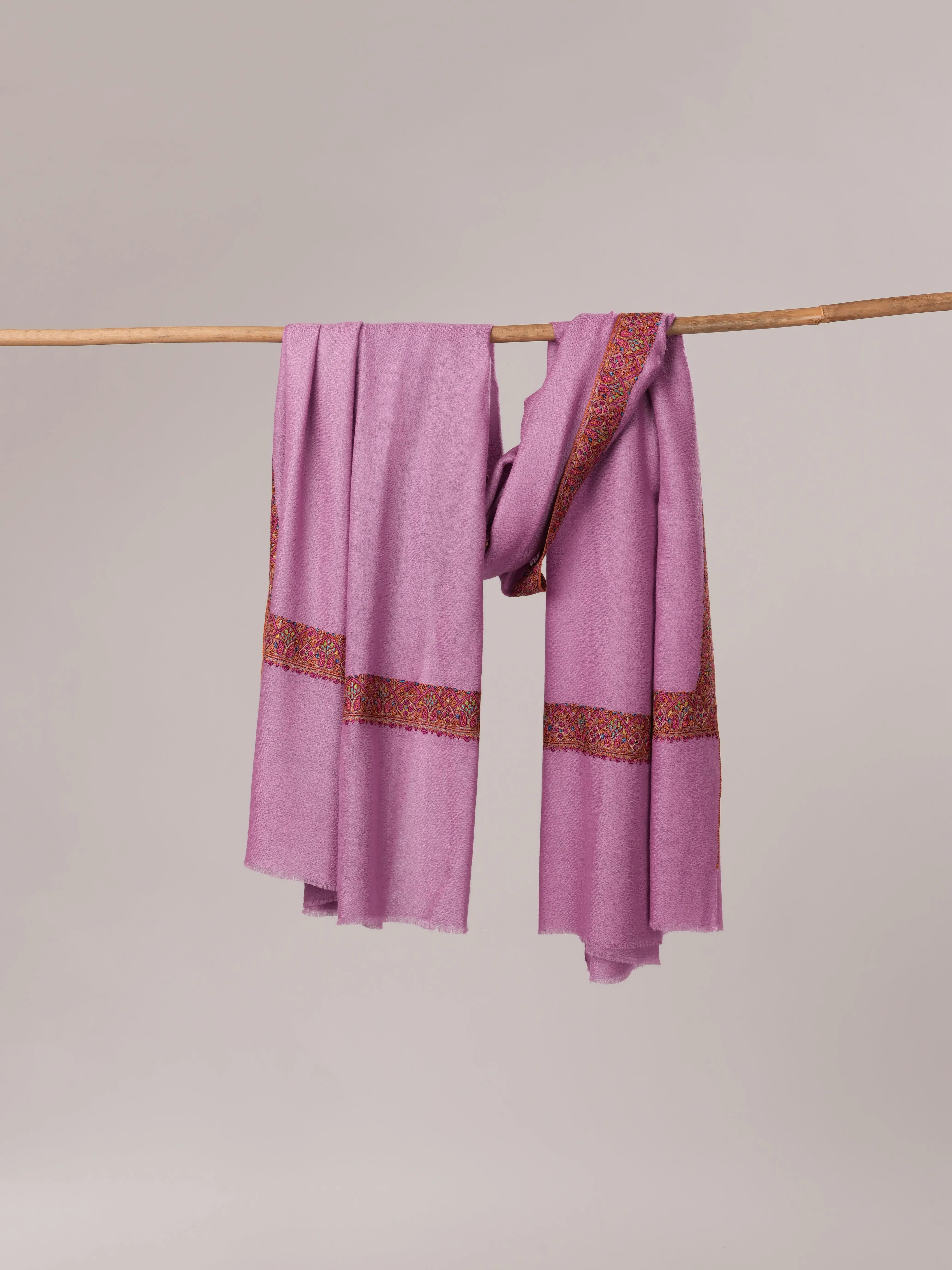 Hand Embroidered Neemdaur Soft Pashmina Shawl Shahkaar.com