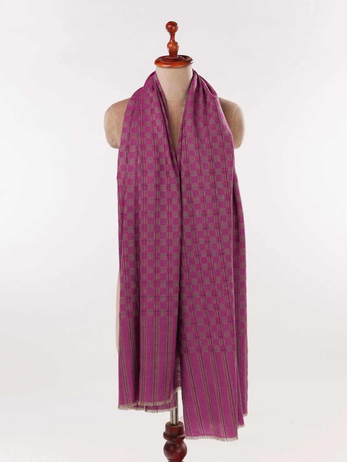 Rasberry Pink Handwoven Soft Pashmina Shawl