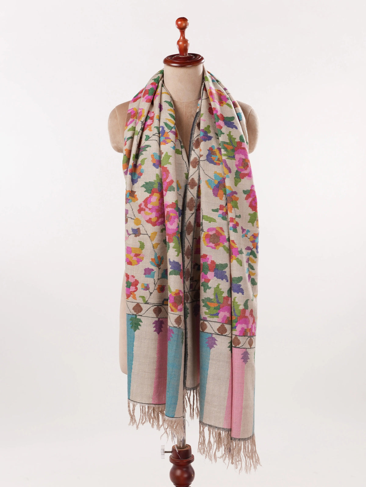 Kani Handwoven Original Pashmina Shawl for a Heritage Look Shahkaar.com