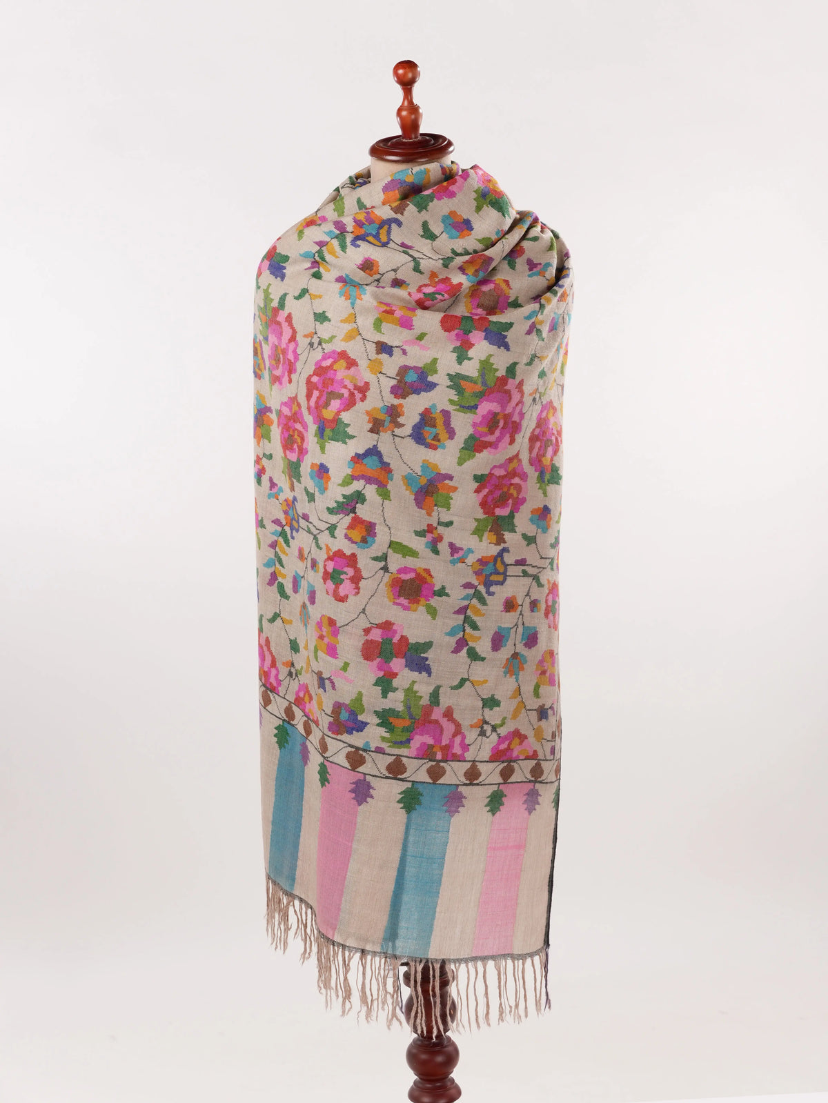 Kani Handwoven Original Pashmina Shawl for a Heritage Look Shahkaar.com