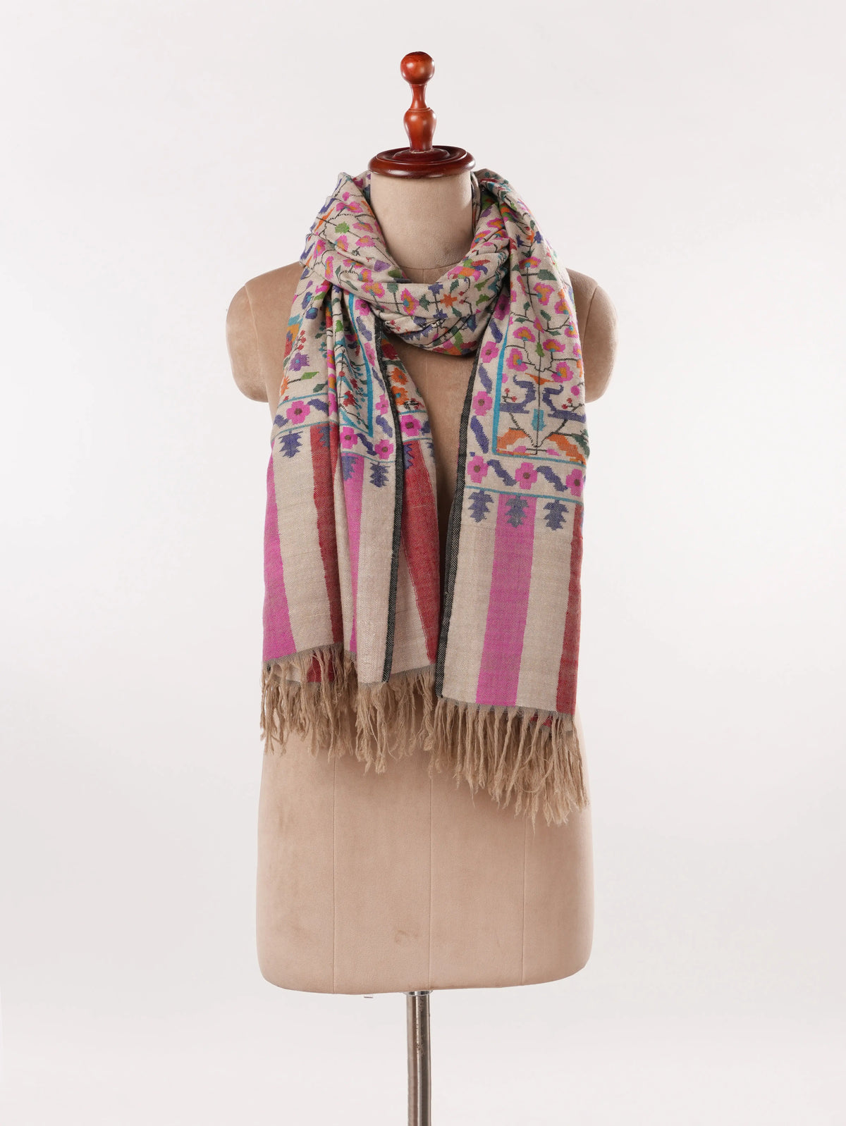 Kani Elegant Handwoven Pashmina Dress Shawl Shahkaar.com