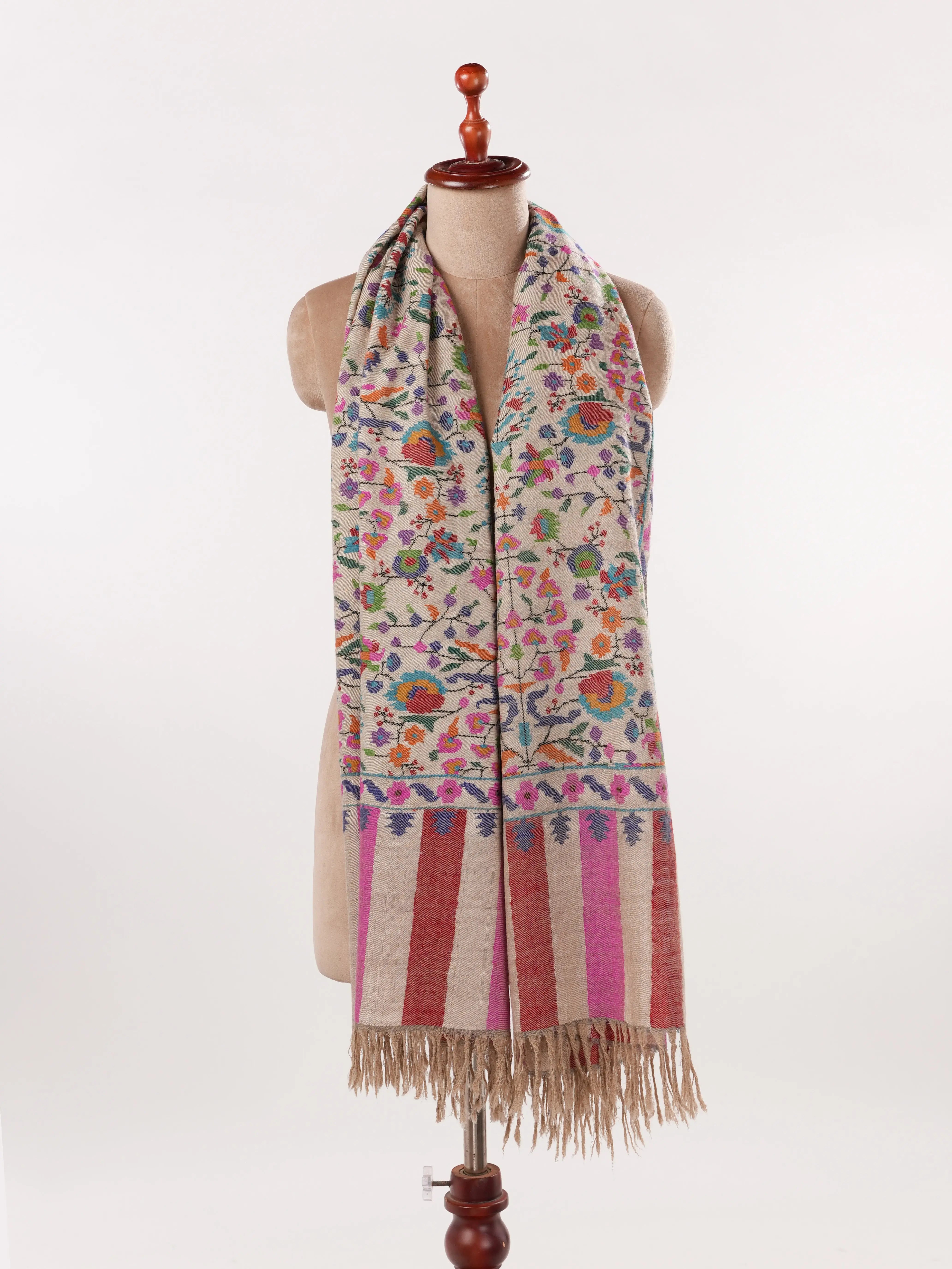 Kani Elegant Handwoven Pashmina Dress Shawl Shahkaar.com