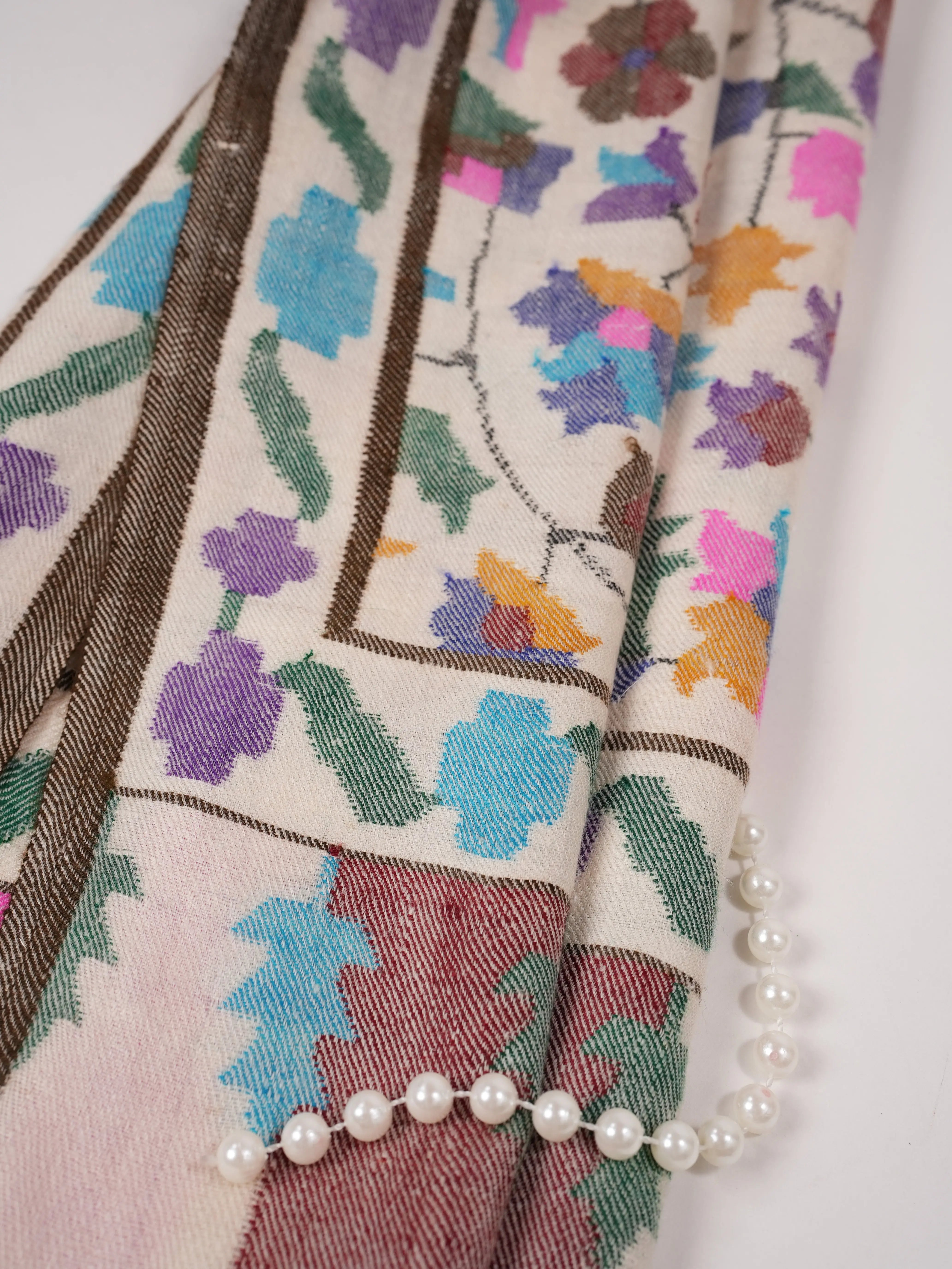 Kani Handwoven Soft Cashmere Scarf Shahkaar.com
