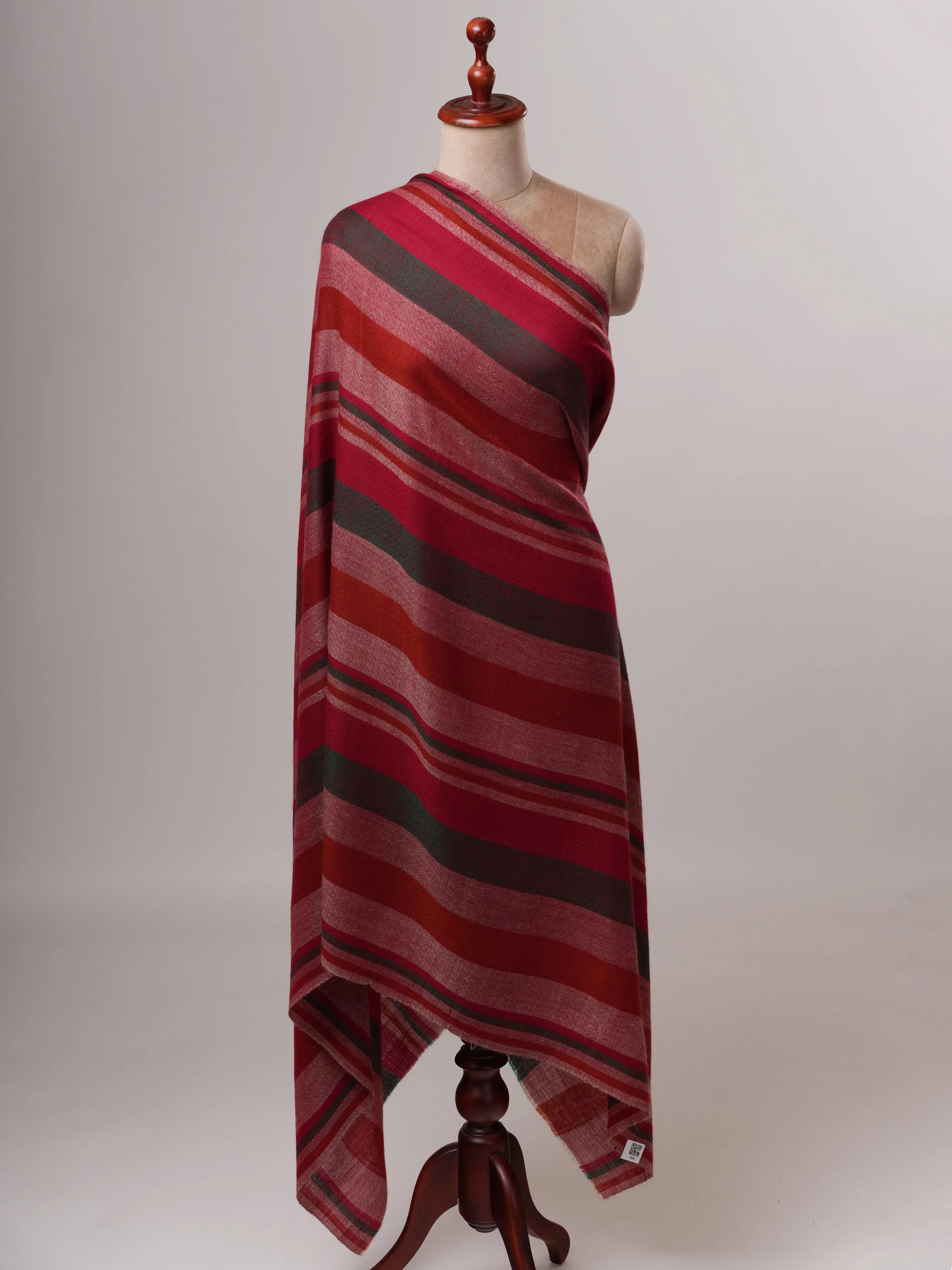 Contemporary Handloomed Baby Soft Pashmina Shawl Shahkaar