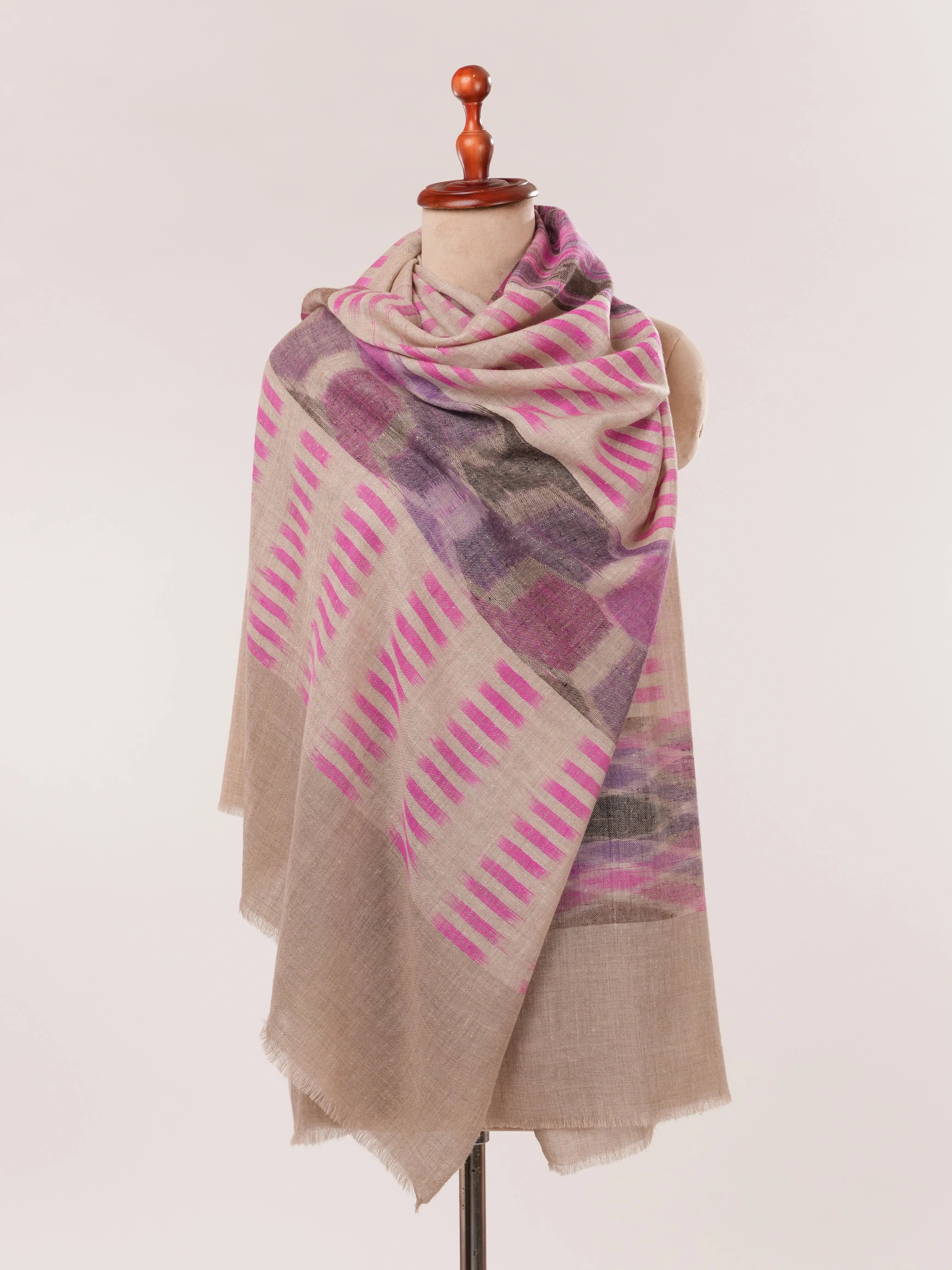 Featherlight Handwoven Indian Cashmere Scarf Shahkaar.com