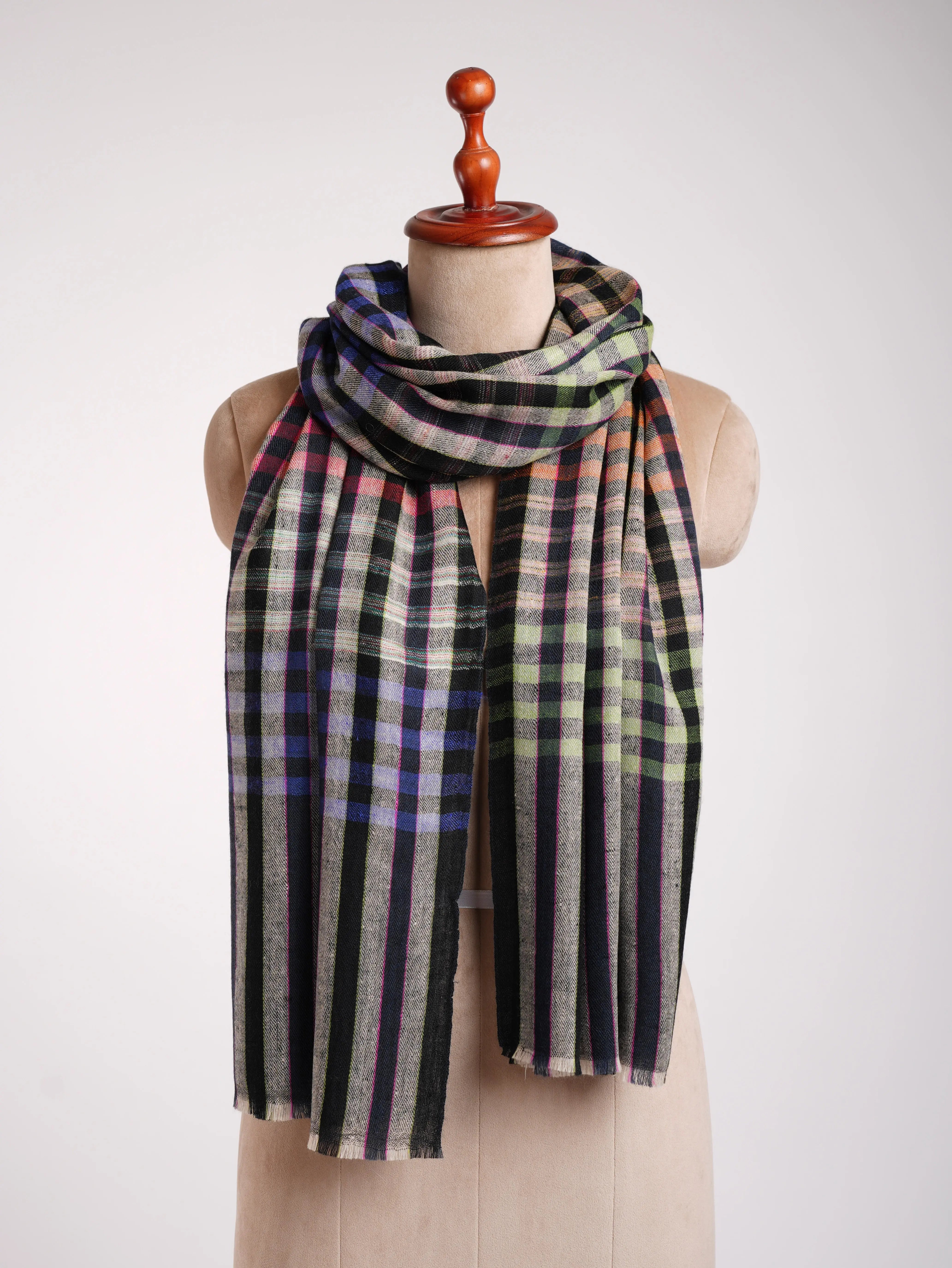 Baby Soft Contemporary Handwoven Cashmere Scarf Shahkaar