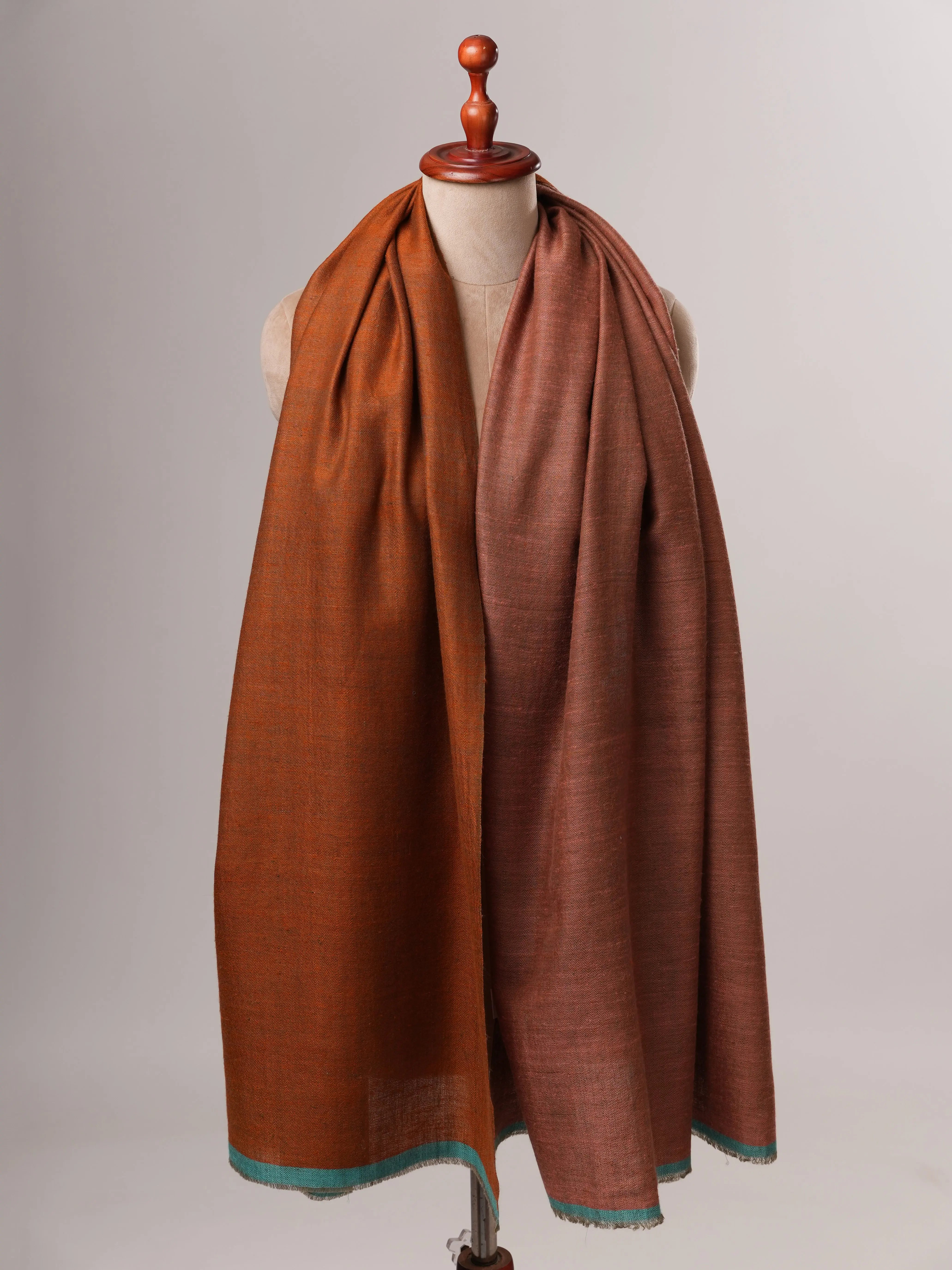 Authentic Dual Tone Handwoven Pashmina Shaw Shahkaar