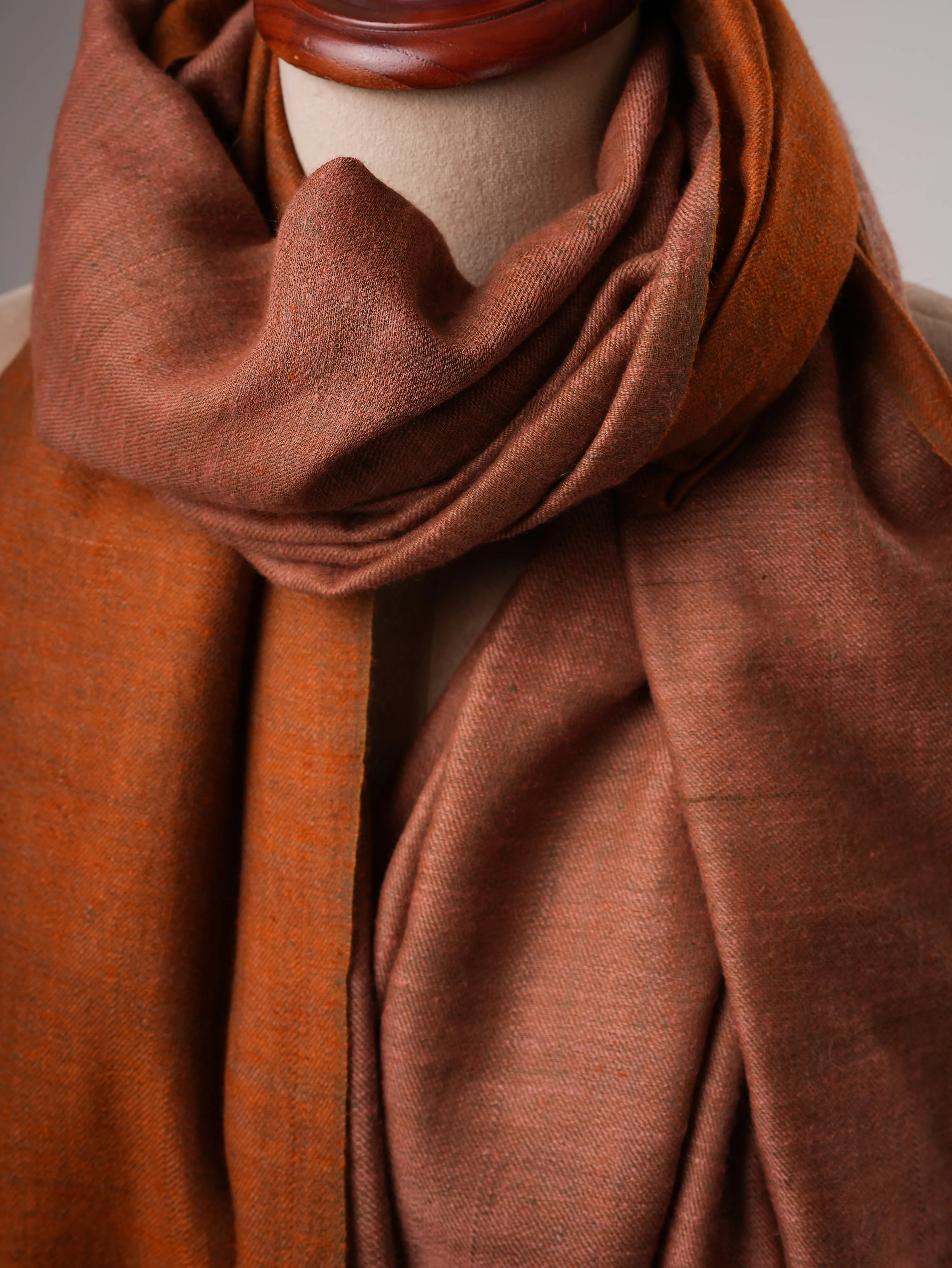 Authentic Dual Tone Handwoven Pashmina Shaw Shahkaar