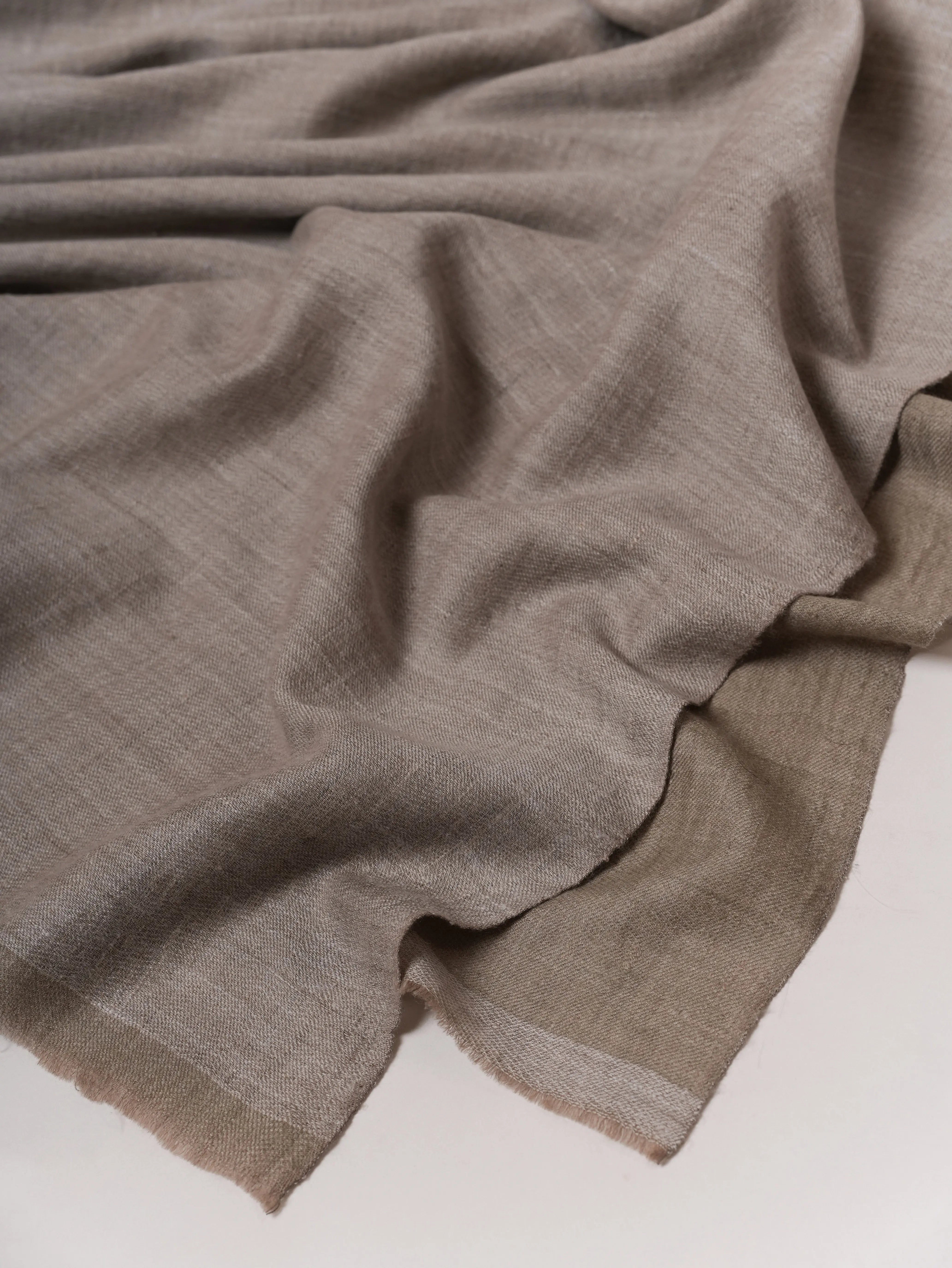 Handwoven Authentic Pashmina Shawl in Dual Tone