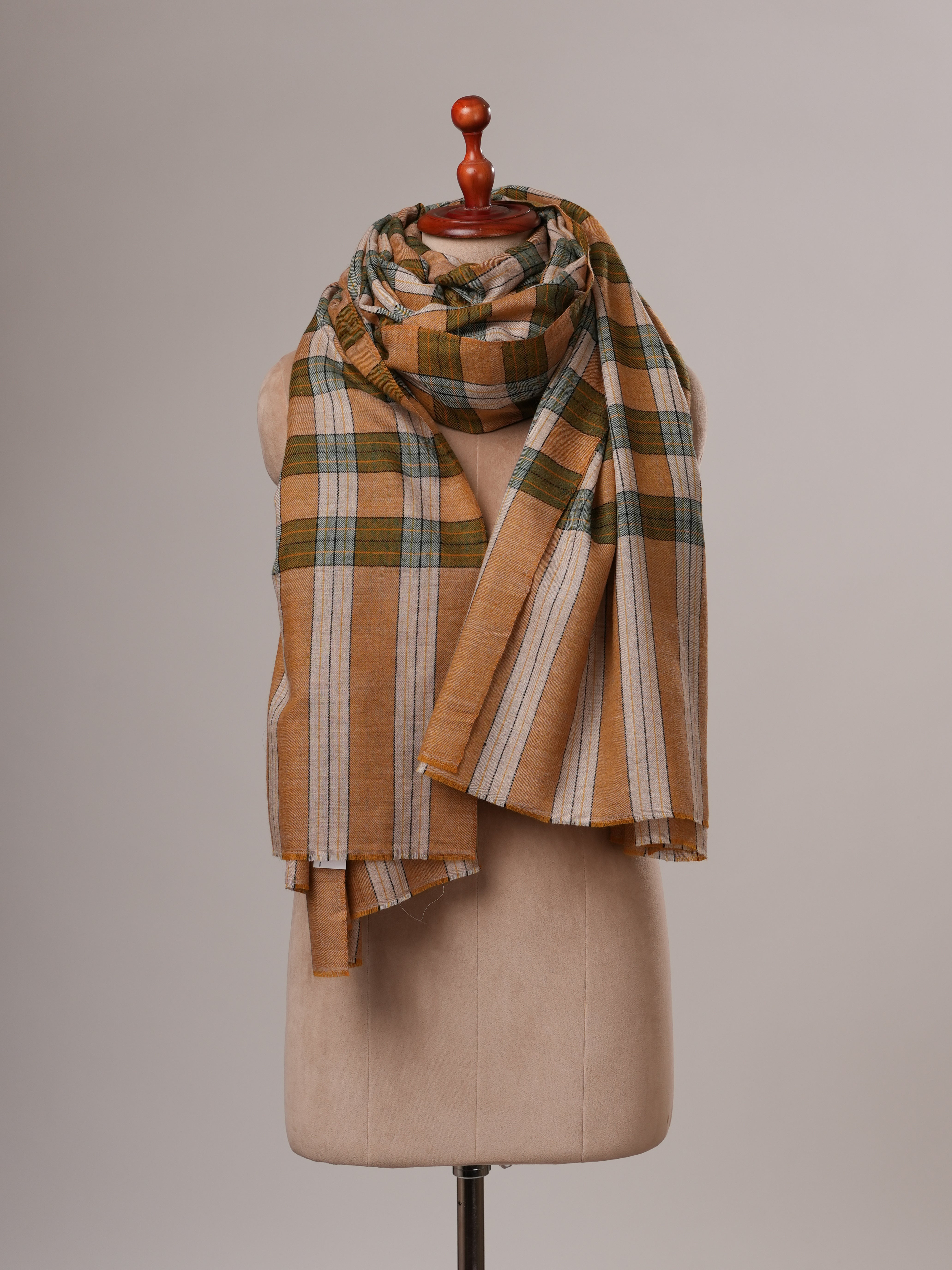 Oversized Featherlight Handwoven Kashmiri Pashmina Shawl Shahkaar