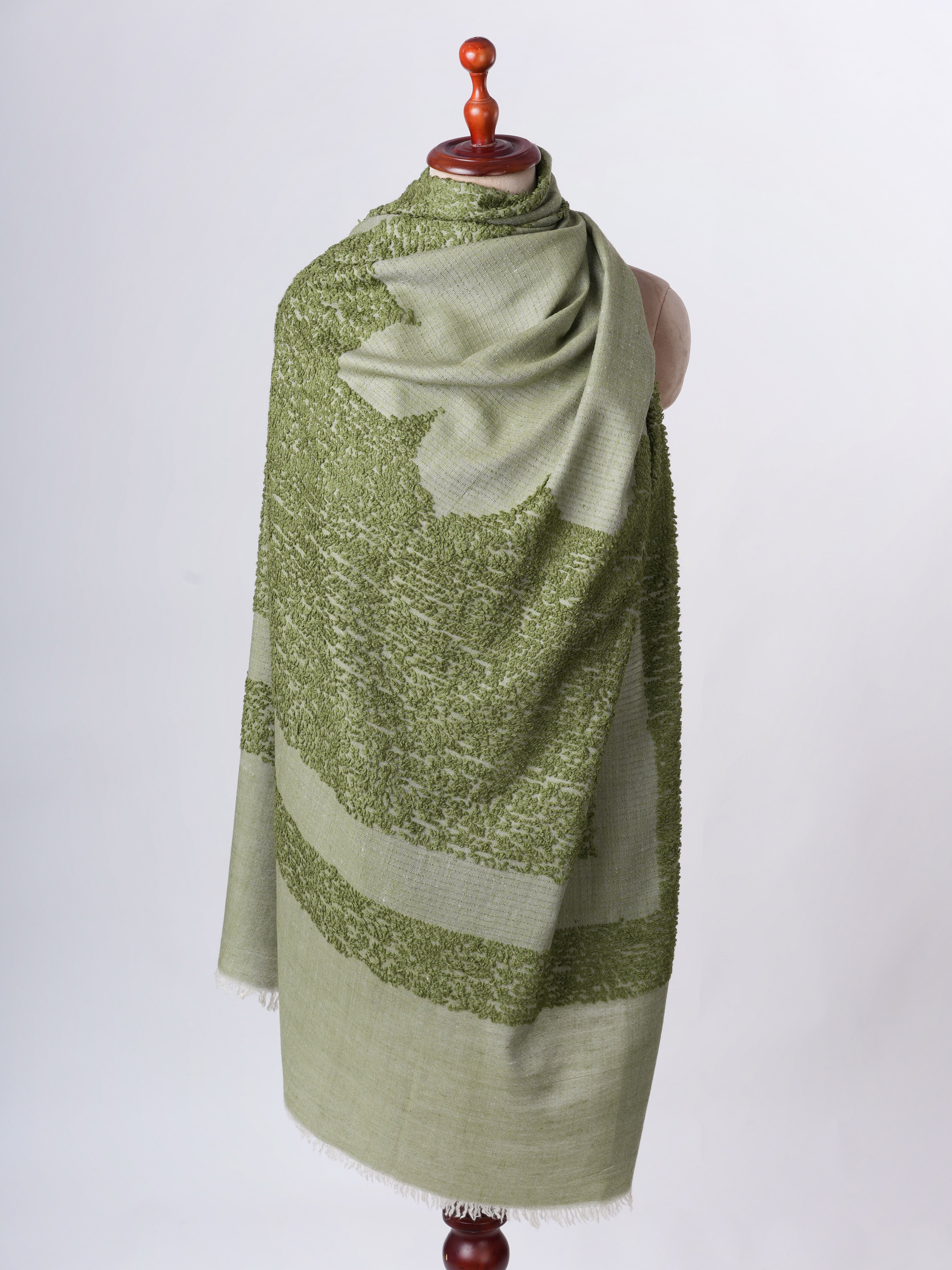 Towel Weave Handwoven Authentic Pashmina Shawl – Soft Timeless Luxury