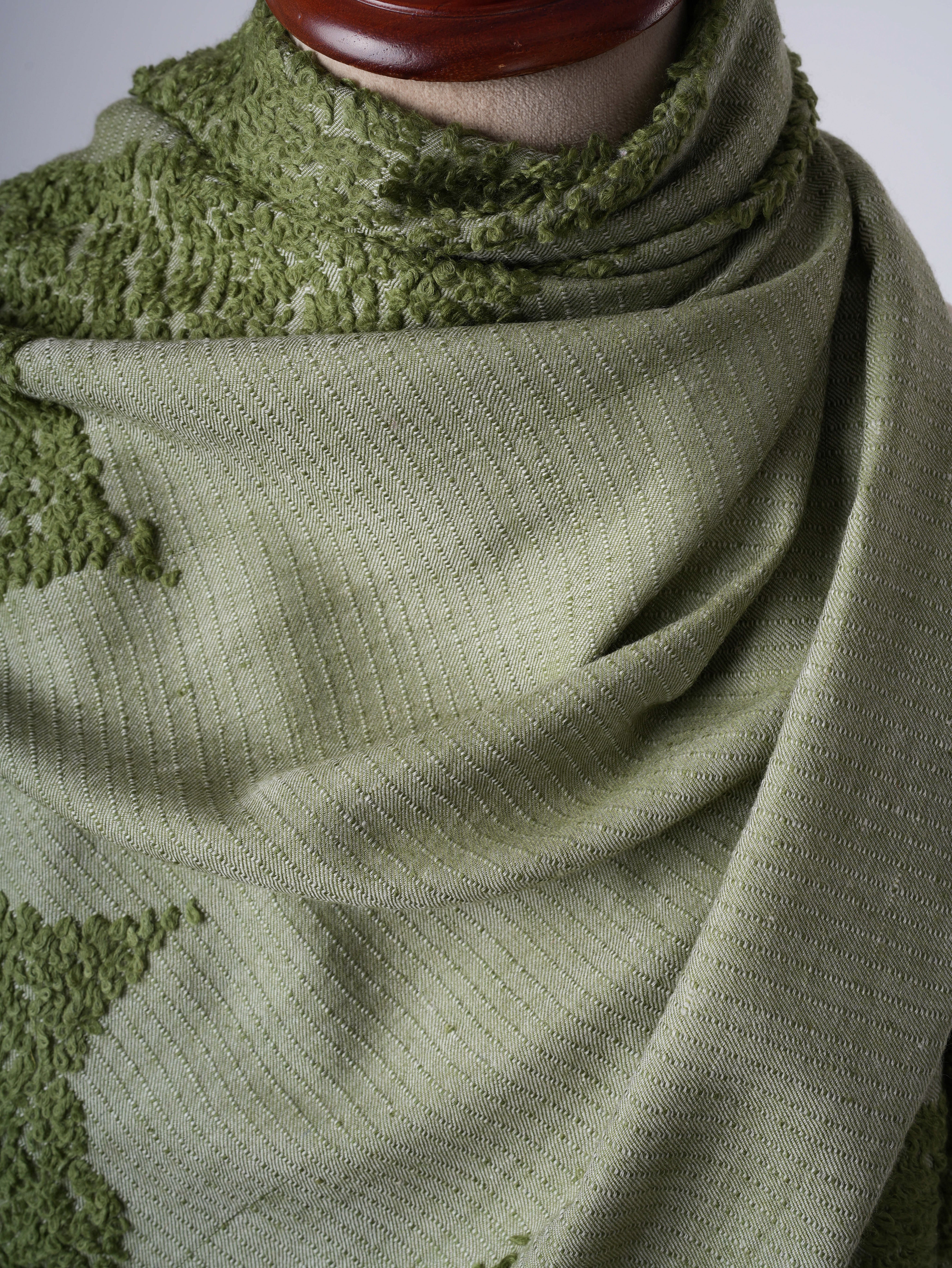 Towel Weave Handwoven Authentic Pashmina Shawl – Soft Timeless Luxury
