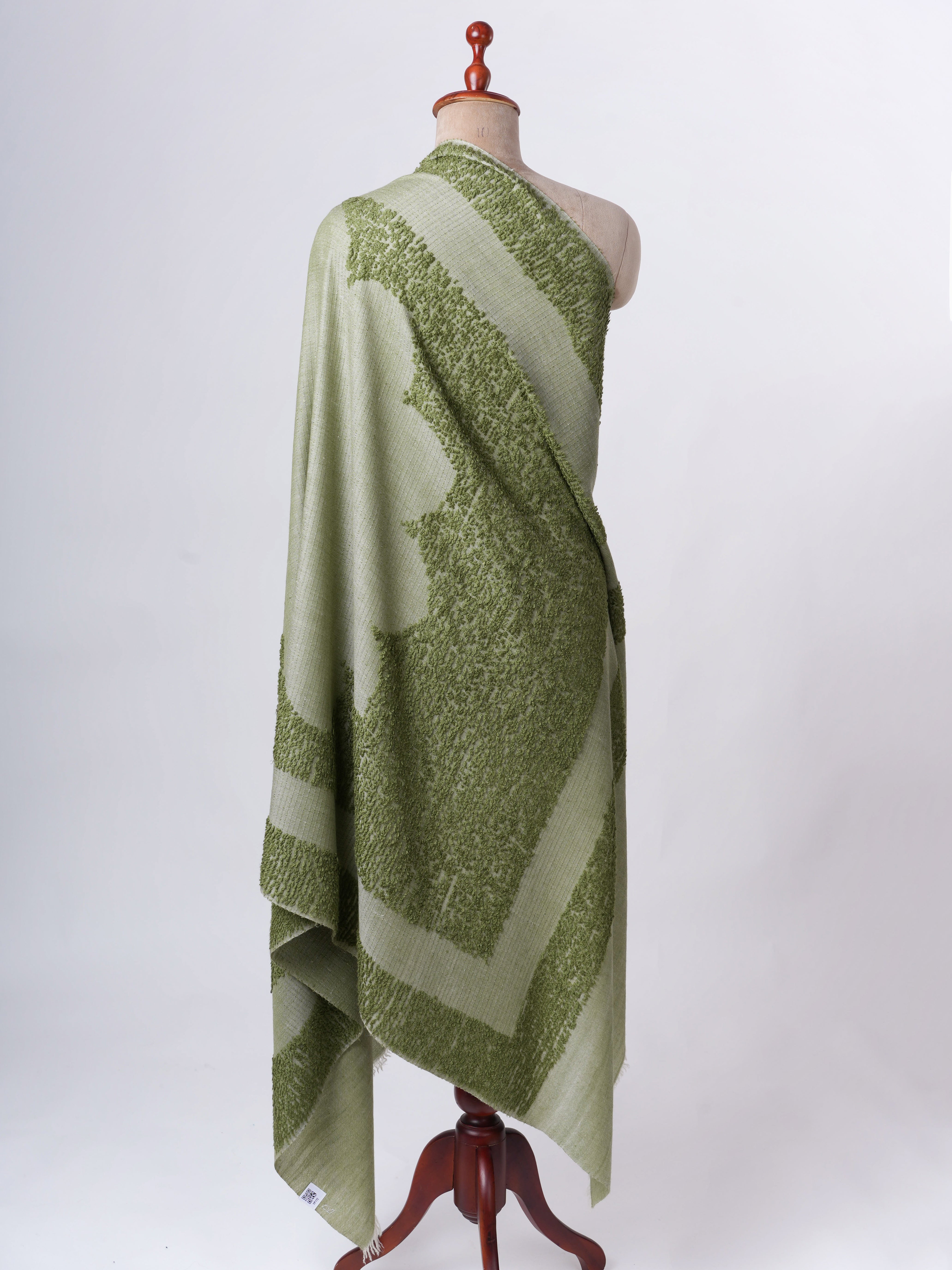 Towel Weave Handwoven Authentic Pashmina Shawl – Soft Timeless Luxury
