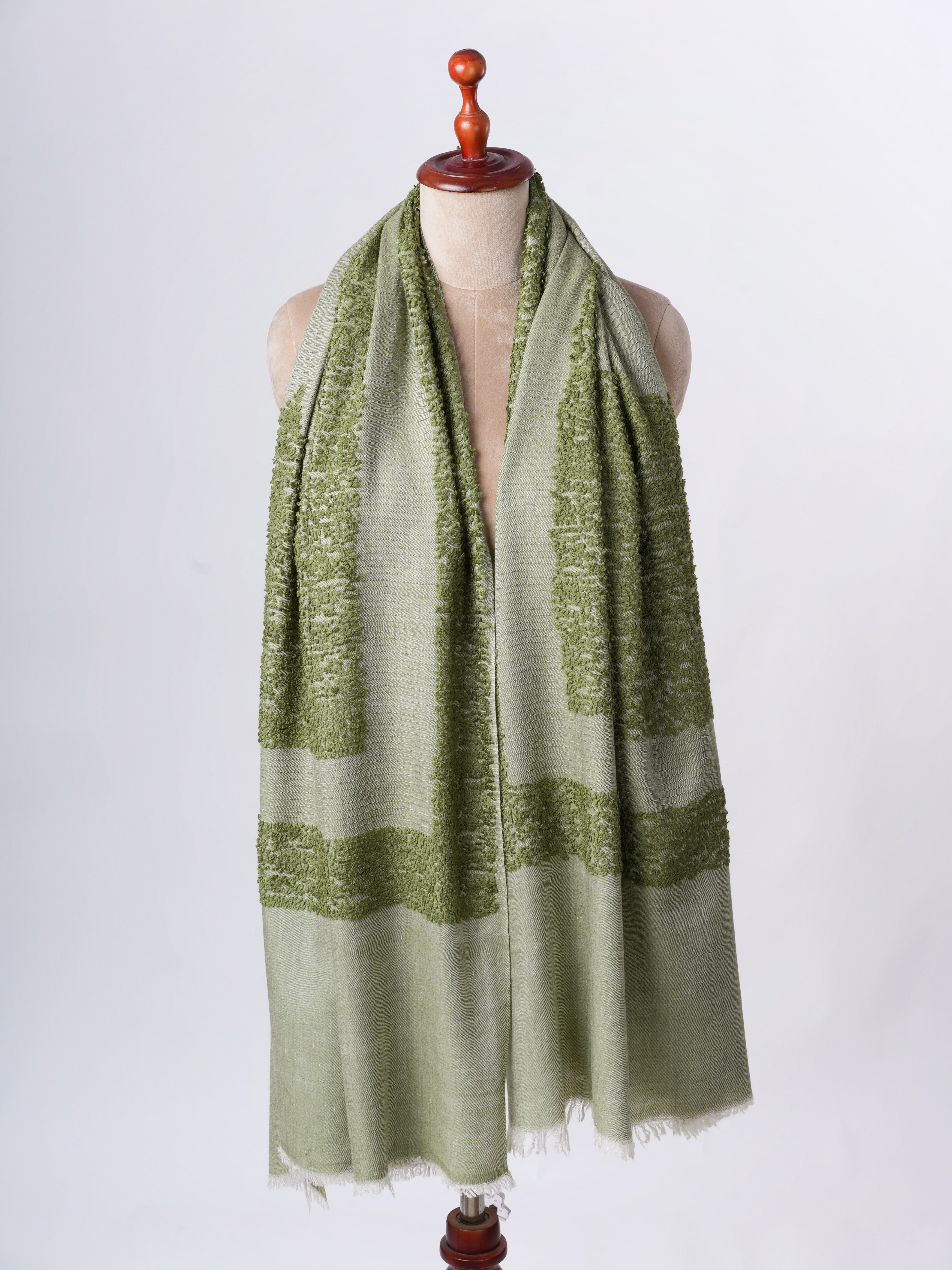 Towel Weave Handwoven Authentic Pashmina Shawl – Soft Timeless Luxury