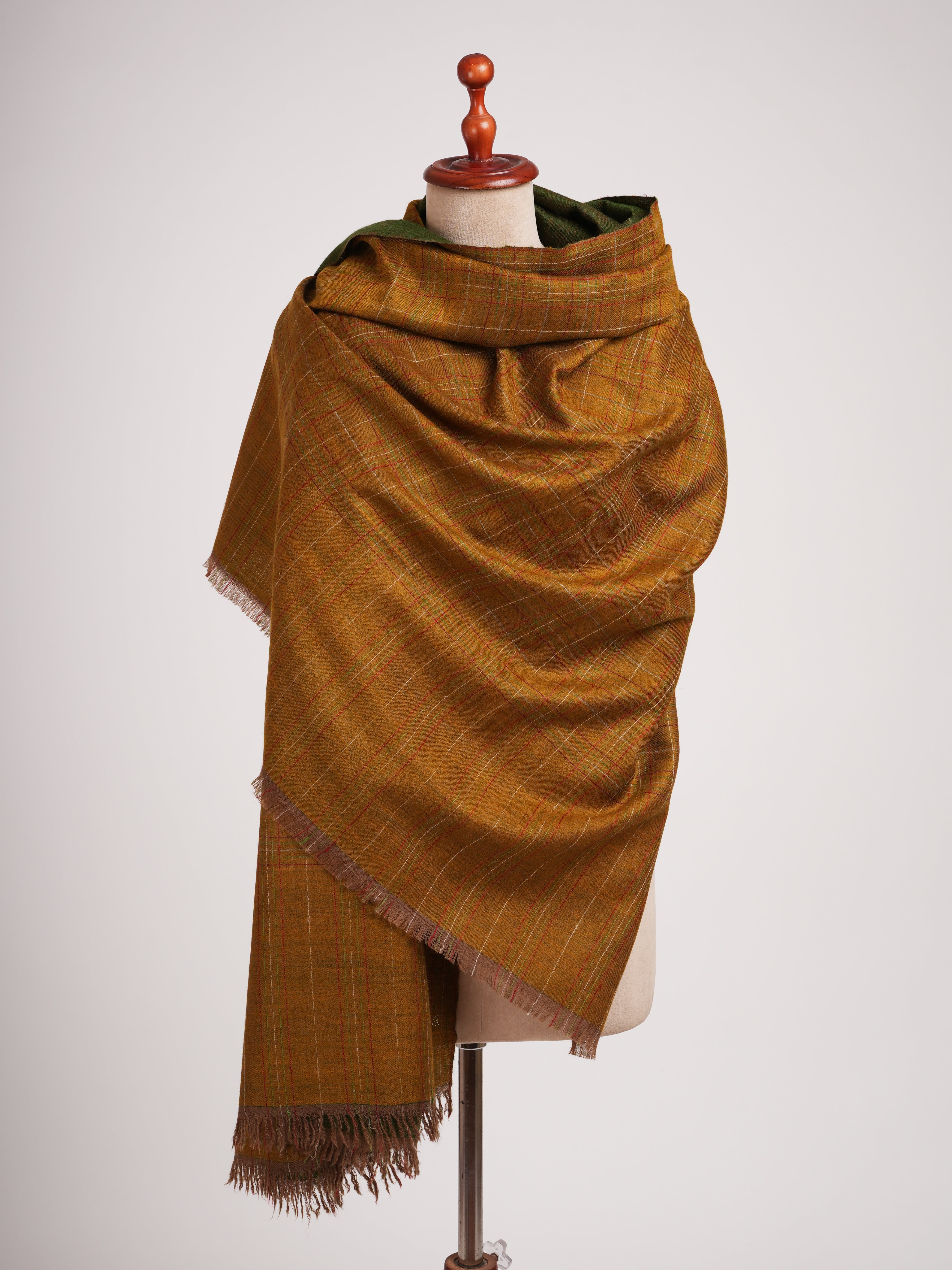 Dorukha Handwoven Kashmiri Pashmina Shawl Shahkaar