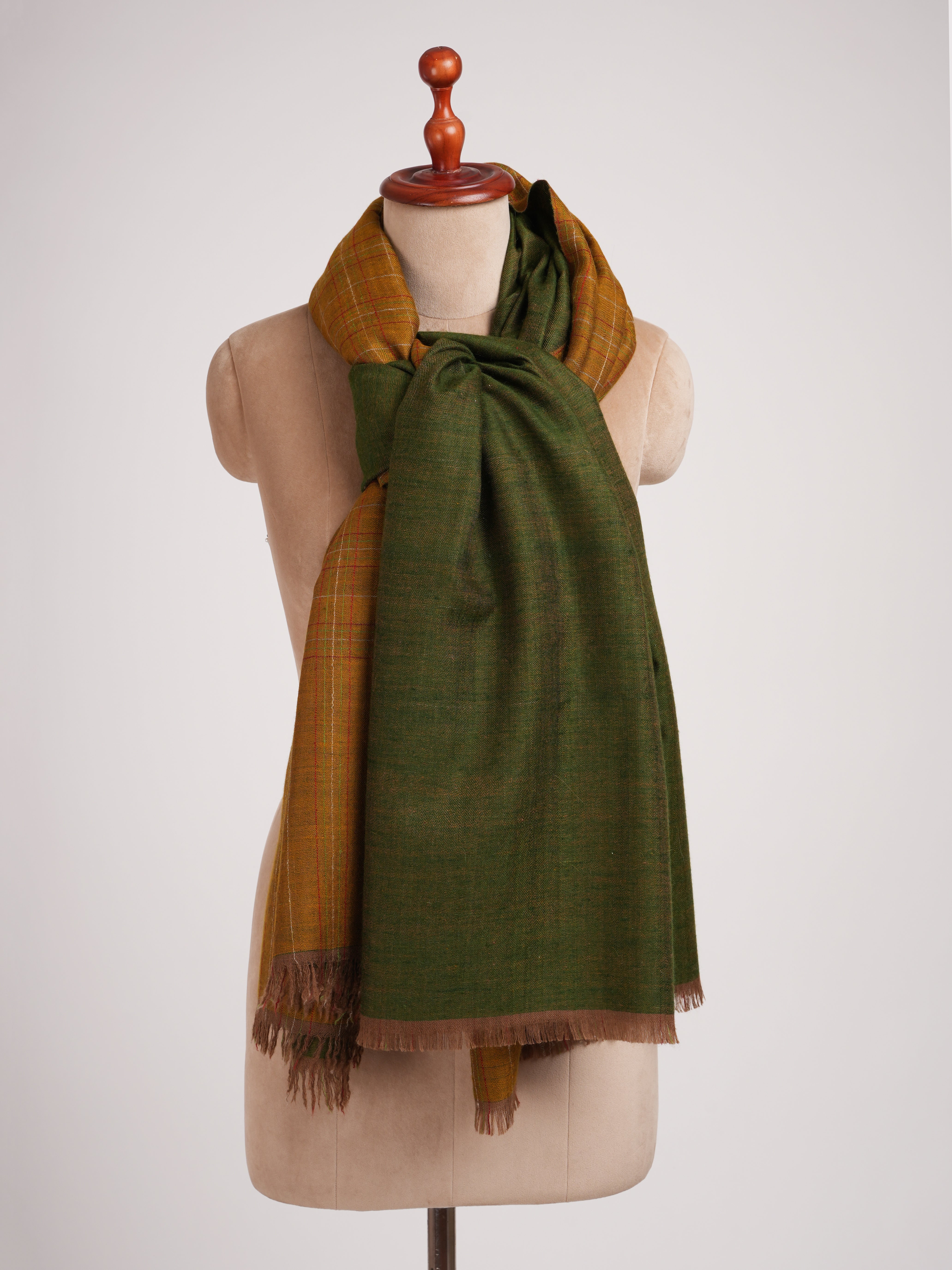 Dorukha Handwoven Kashmiri Pashmina Shawl Shahkaar