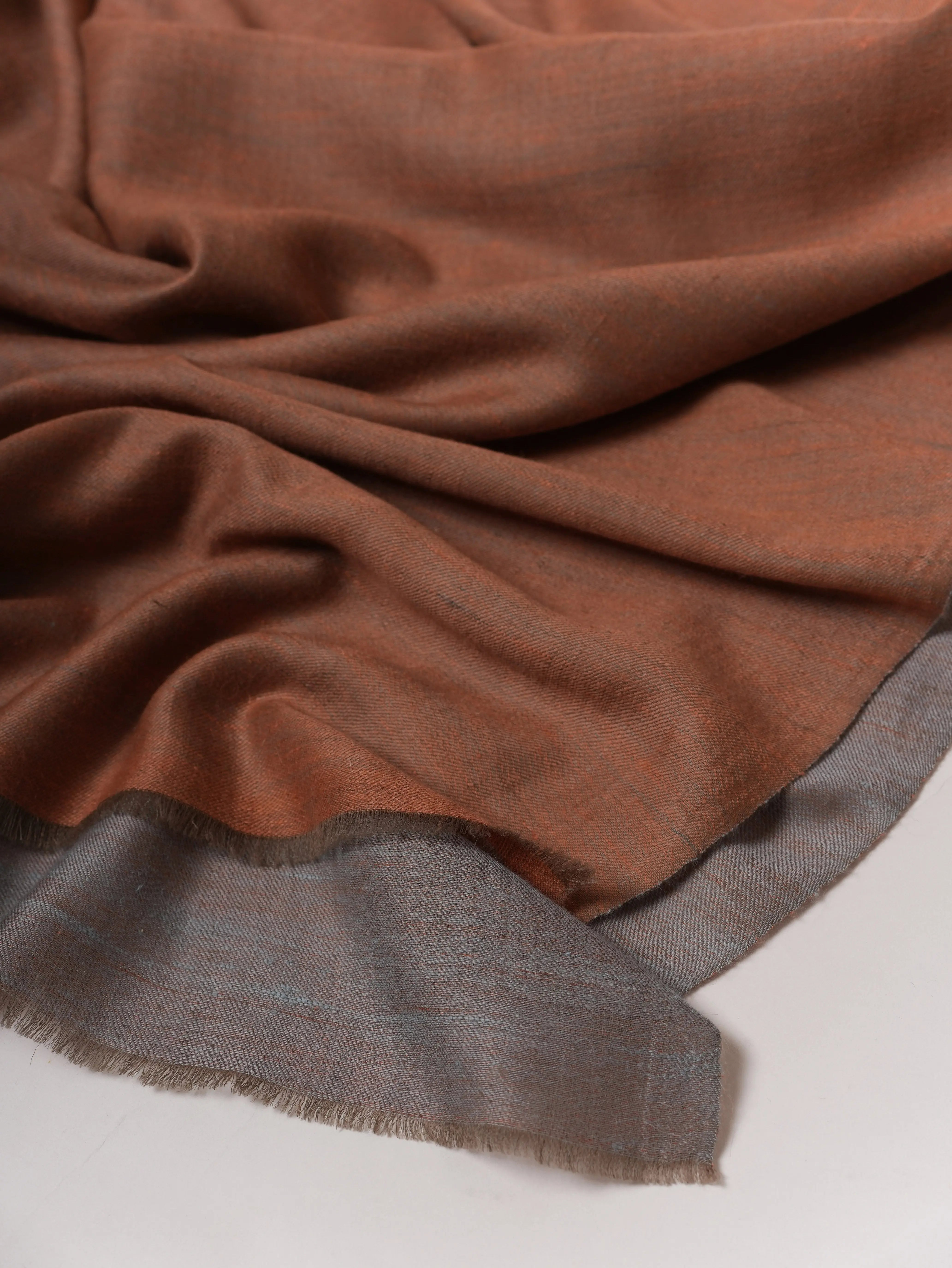 Featherlight Dual Tone Pure Pashmina Shawl, Artisan Crafted Shahkaar