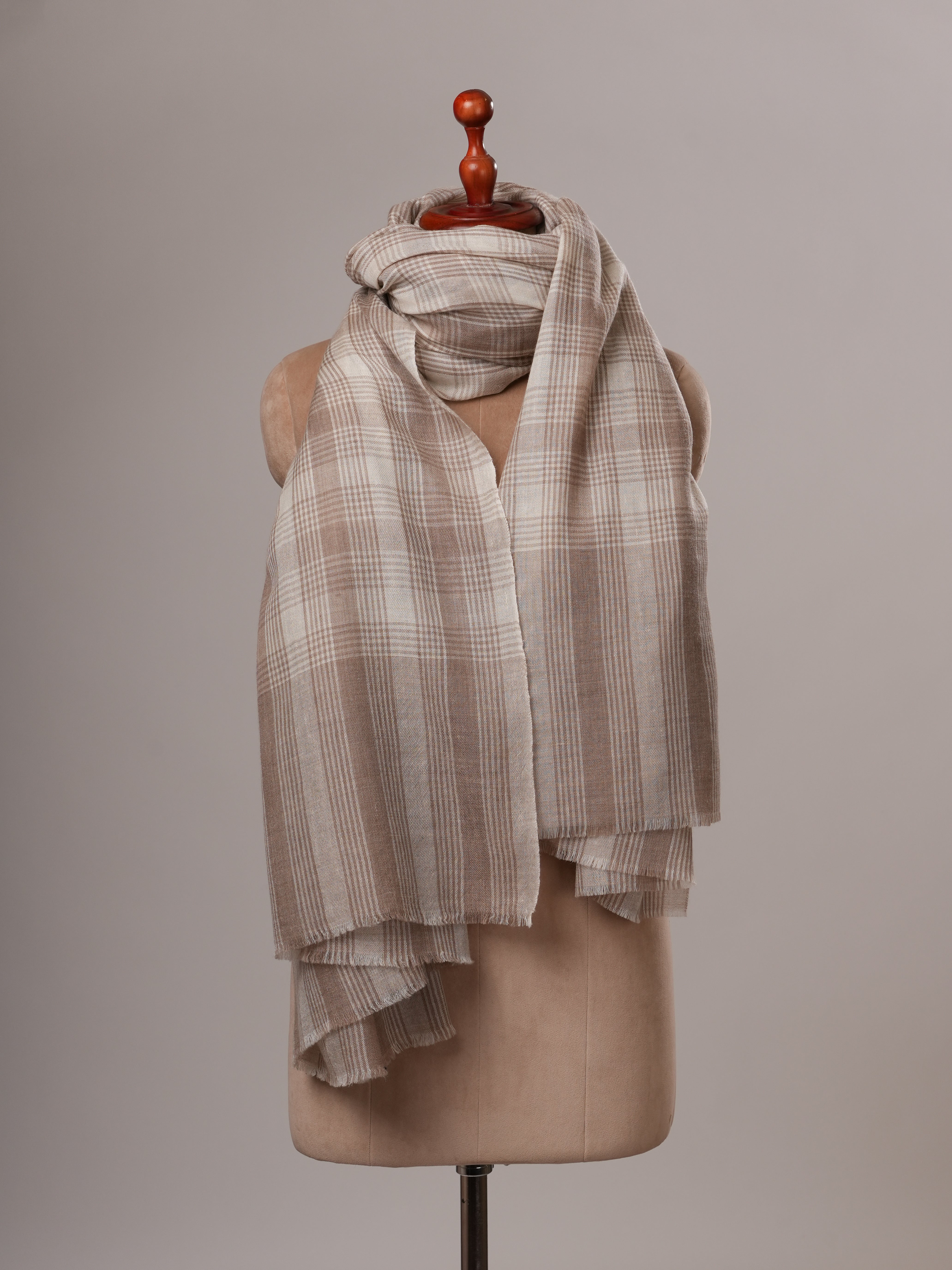 Oversized Featherlight Handwoven Lightweight Pashmina Shawl Shahkaar