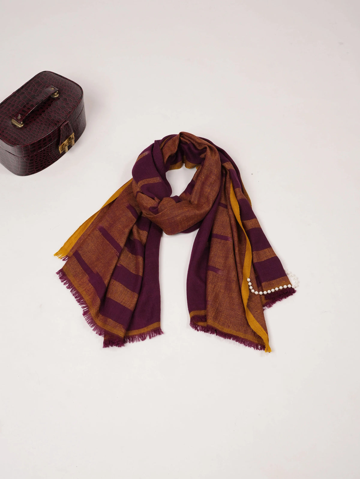 Ikat Handwoven Featherlight Artistic Pashmina Shawl