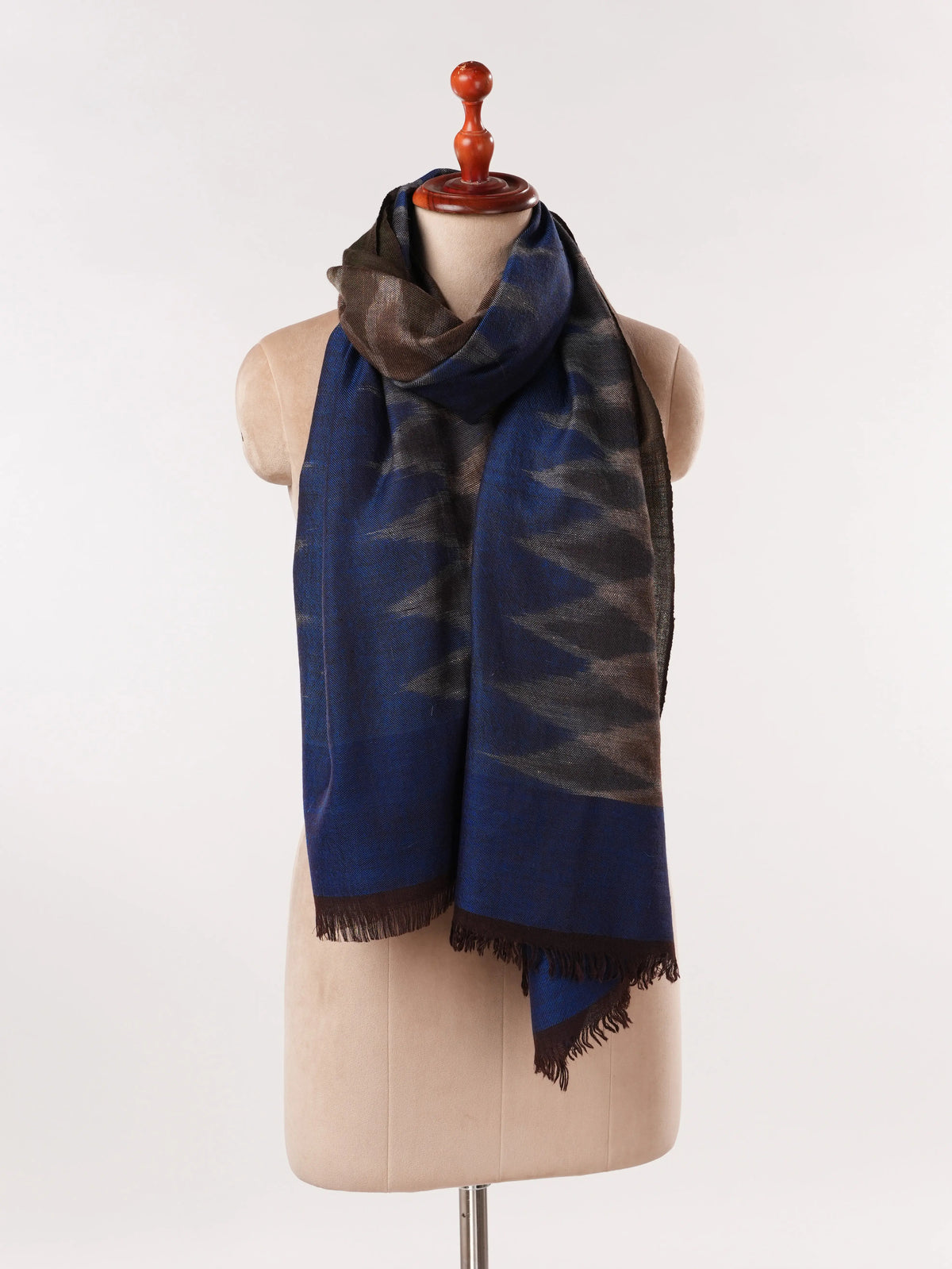 Ikat Handwoven Pure Pashmina Shawl