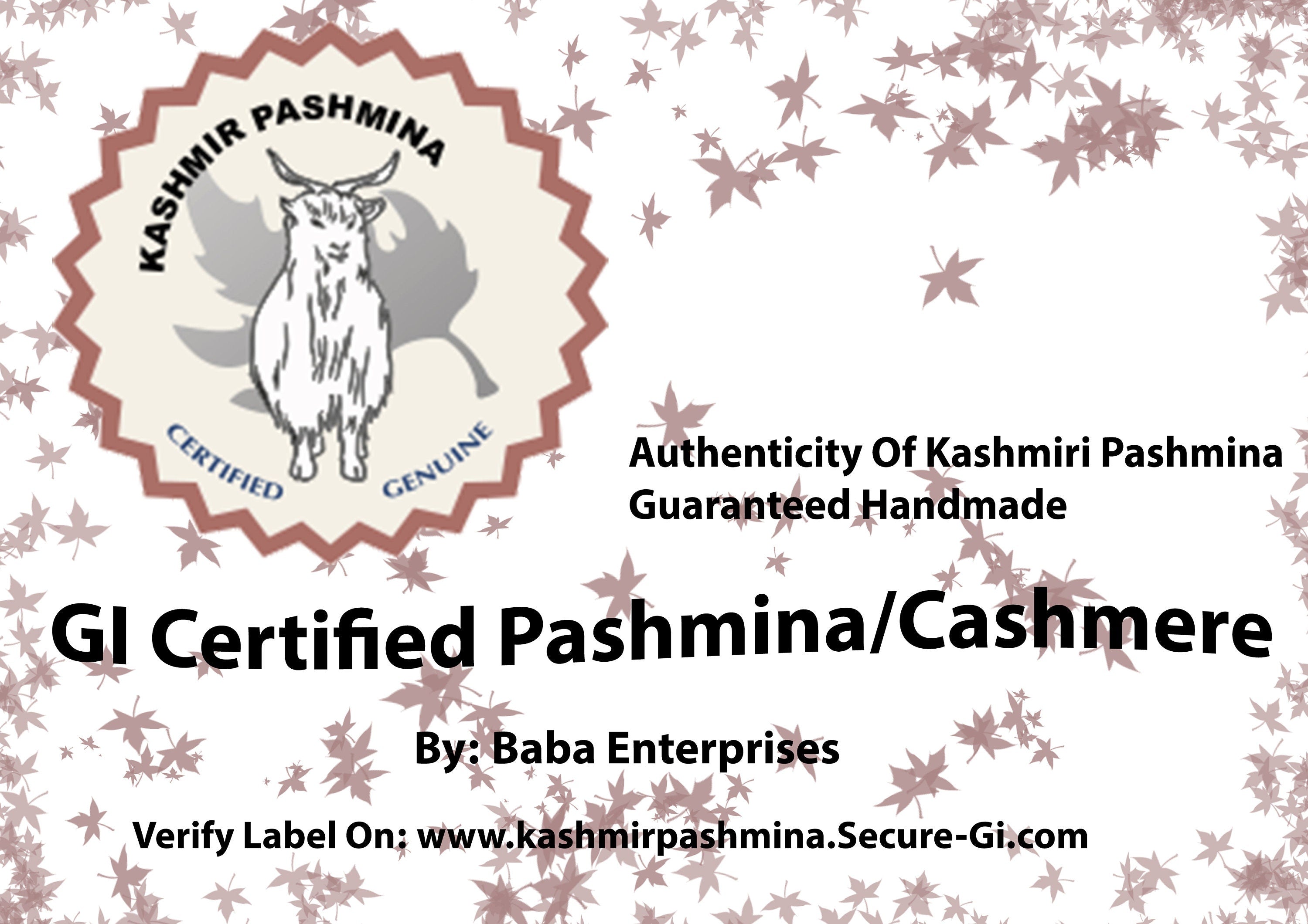 GI Certified Pashmina Cashmere Wrap Shawl | Hand Spun & Handwoven on Loom | Authentic Kashmiri Cashmere | Luxury Pashmina Shawl | Shahkaar