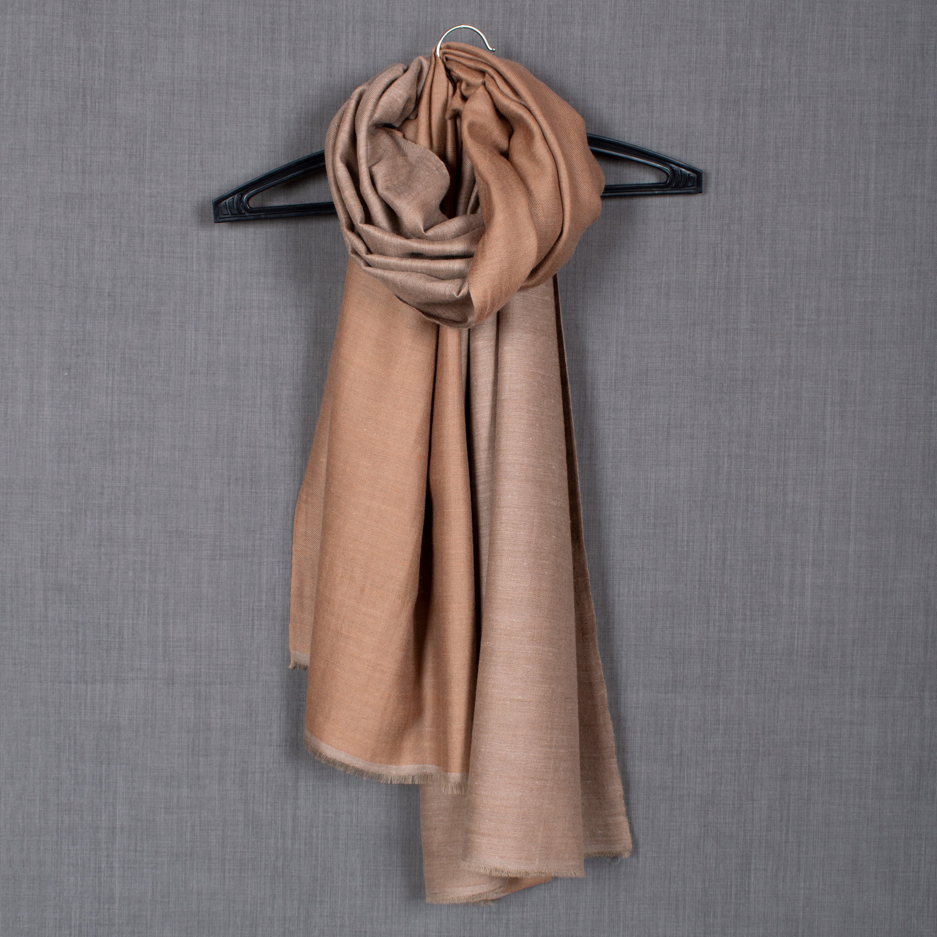 Sciarpa Pashmina reversibile Dorukha n. 1, puro cashmere, 28x80"