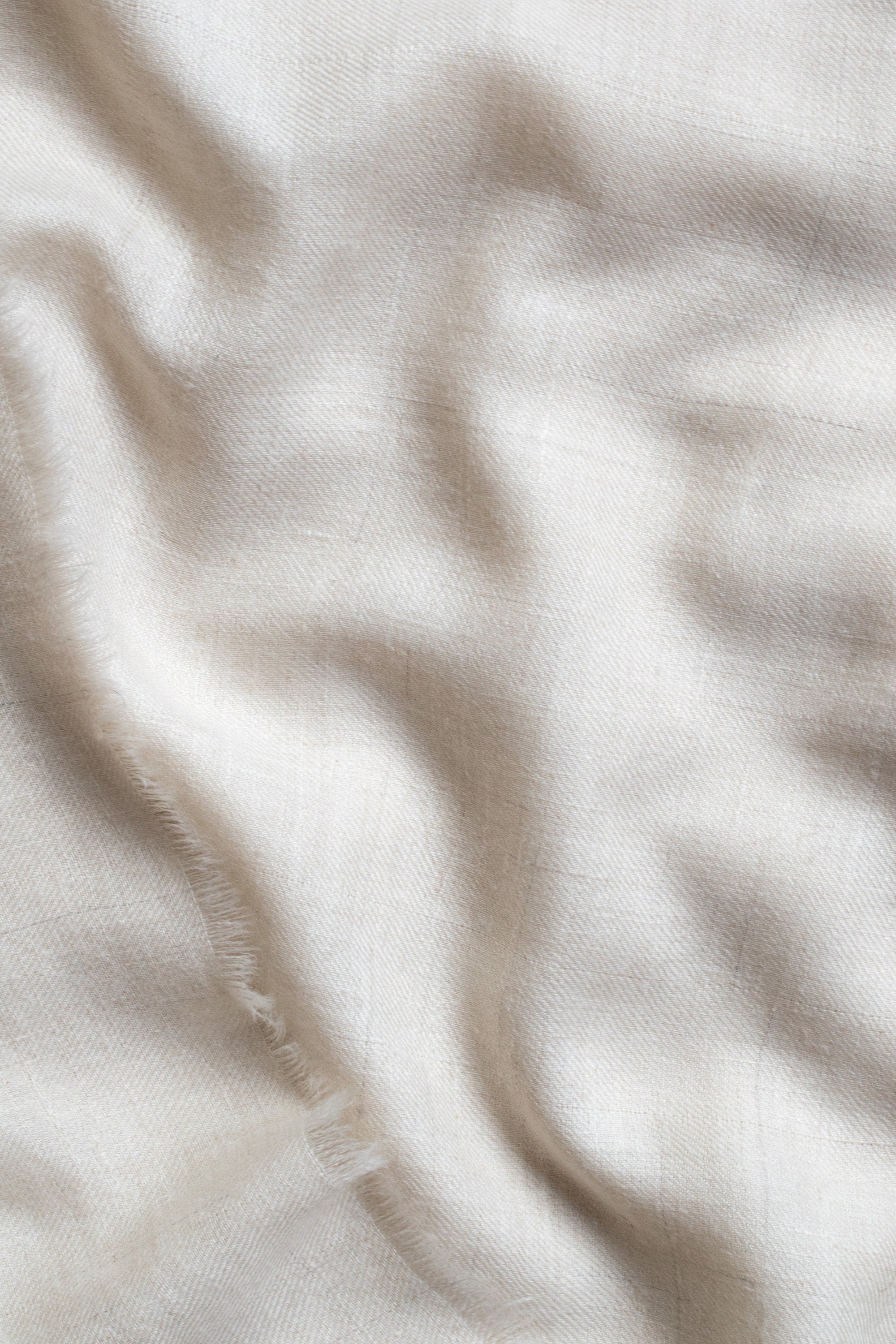 Handwoven Natural Off White Pashmina Fabric | Pure Cashmere Handloom Textile | Lightweight Soft Material | Luxury Fabric Sewing & Crafting Shahkaar