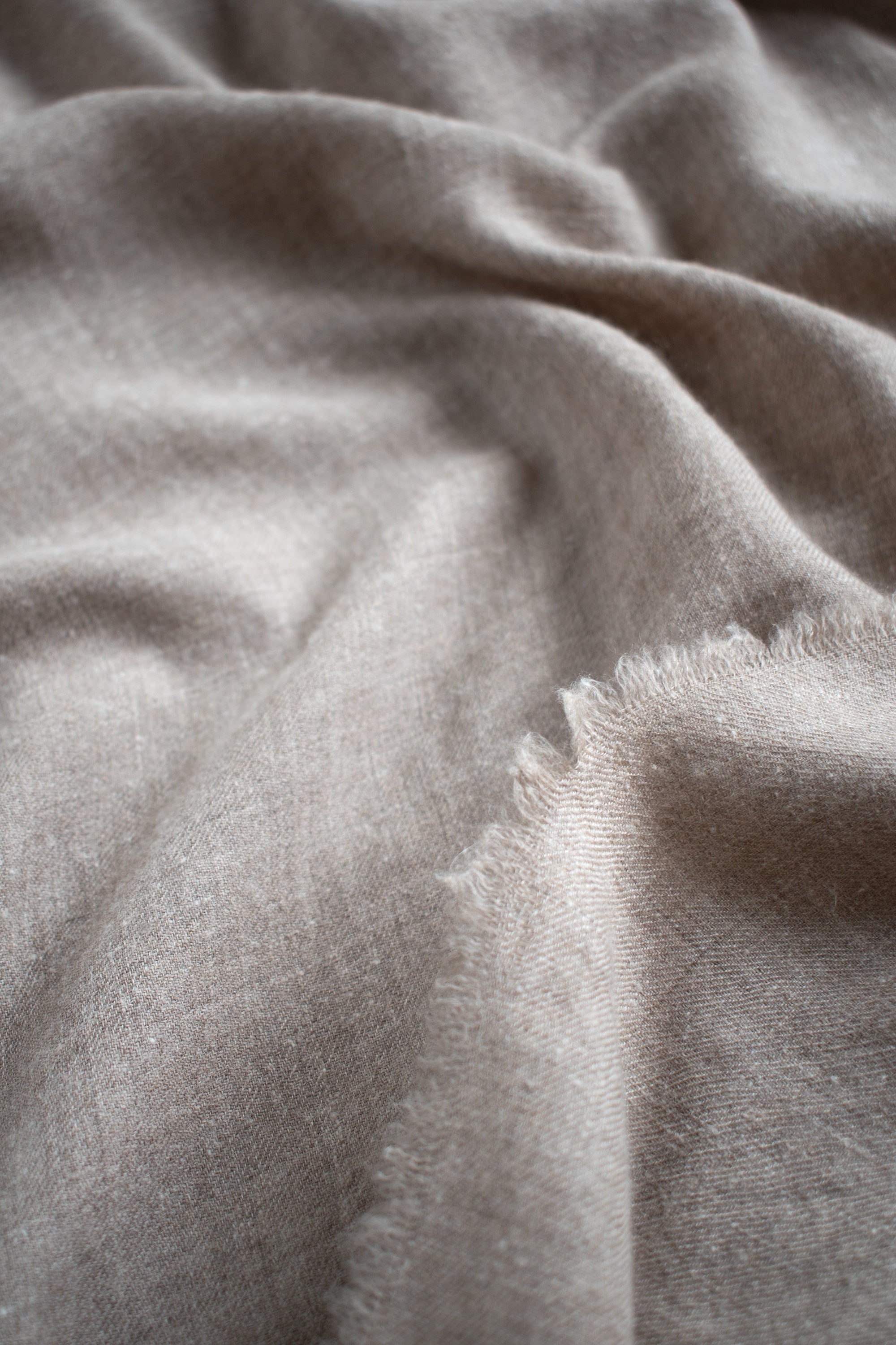 Natural Zati Handwoven Cashmere Fabric | Pure Pashmina by the Yard | Handloom Pashmina | Sustainable Sewing Fabric | DIY Shawl Material Shahkaar