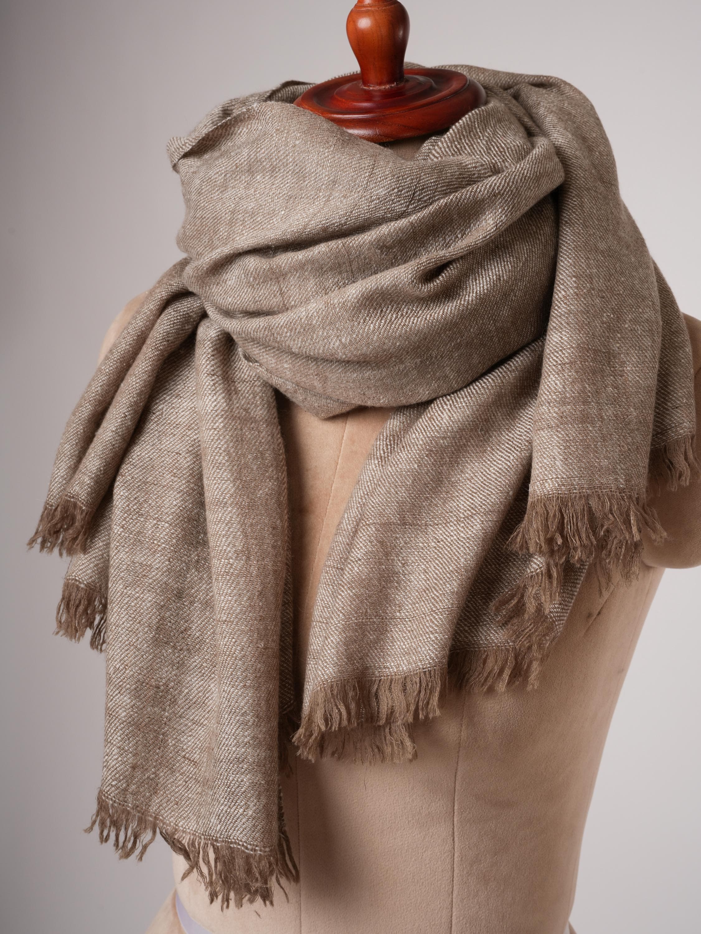 GI Certified Pashmina Cashmere Wrap Shawl | Hand Spun & Handwoven on Loom | Authentic Kashmiri Cashmere | Luxury Pashmina Shawl | Shahkaar