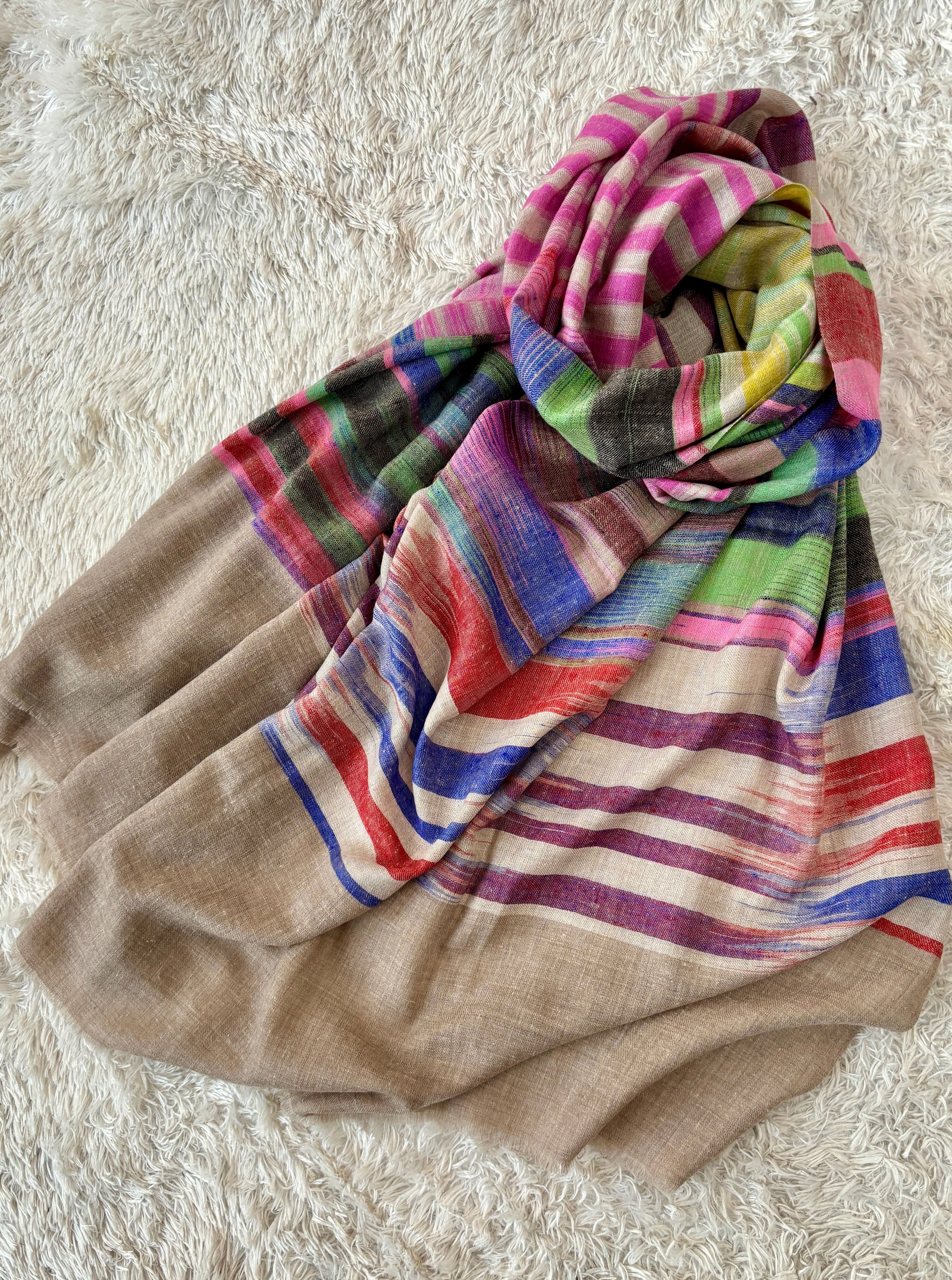 MAGIC WEAVE Handloomed Pashmina Shahkaar