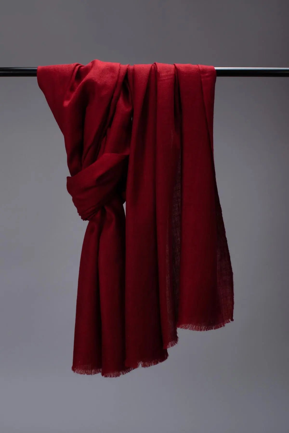 Burgundy Handspun Pashmina Shahkaar