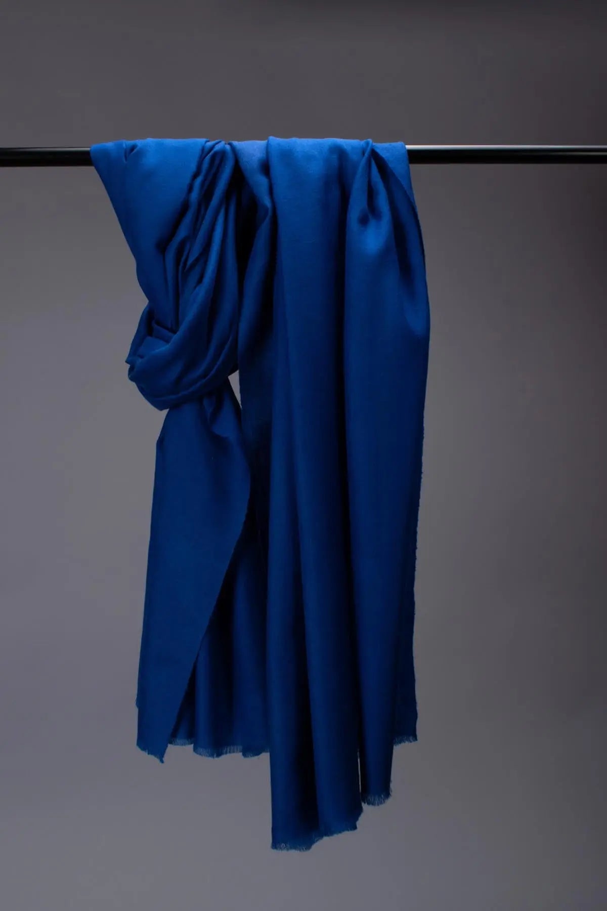 Cobalt Blue Hand Spun Pashmina Shahkaar