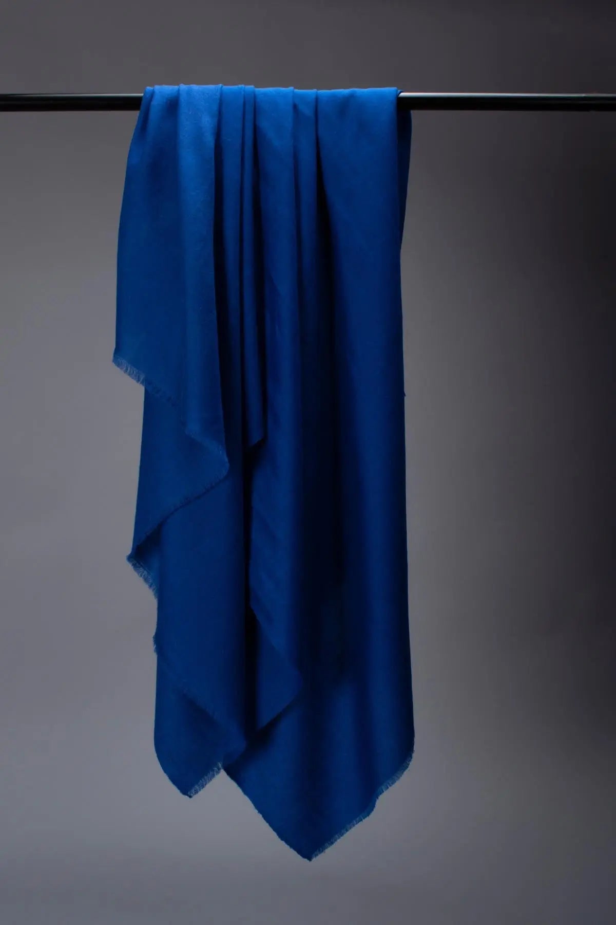 Cobalt Blue Hand Spun Pashmina Shahkaar