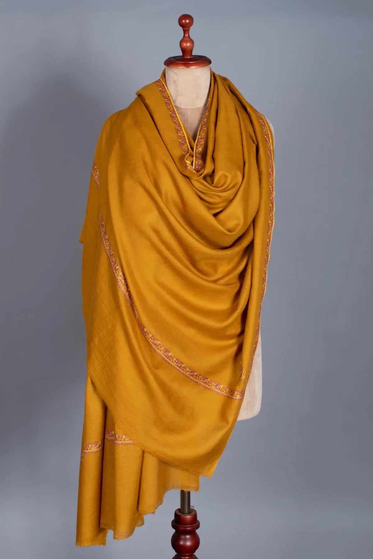 Mustard Pashmina Shawl - MARSEILLE Shahkaar