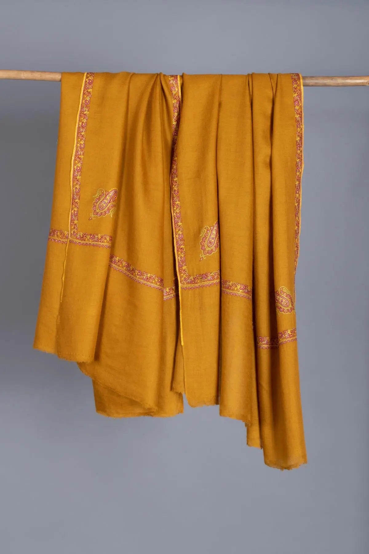 Mustard Pashmina Shawl - MARSEILLE Shahkaar