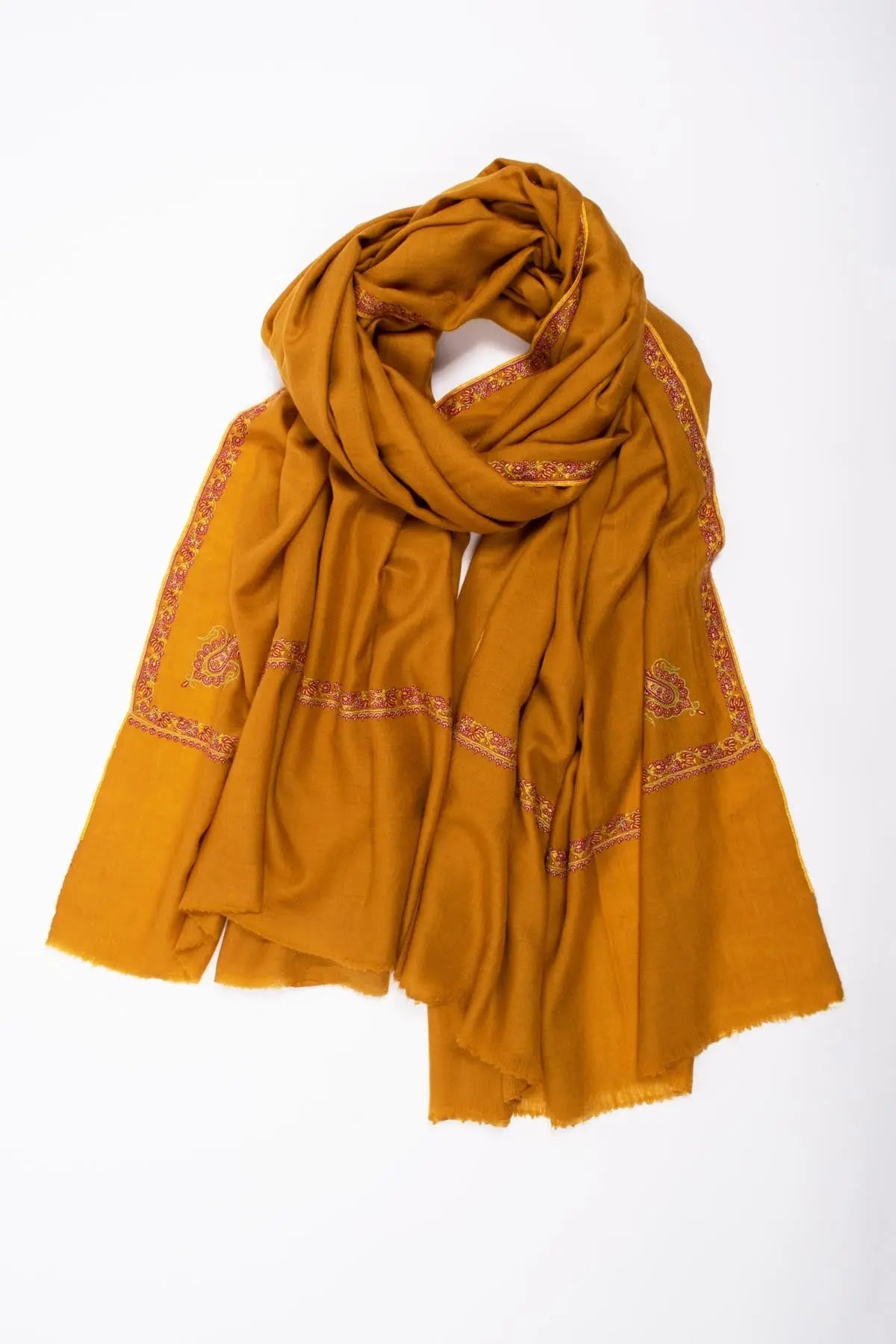 Mustard Pashmina Shawl - MARSEILLE Shahkaar