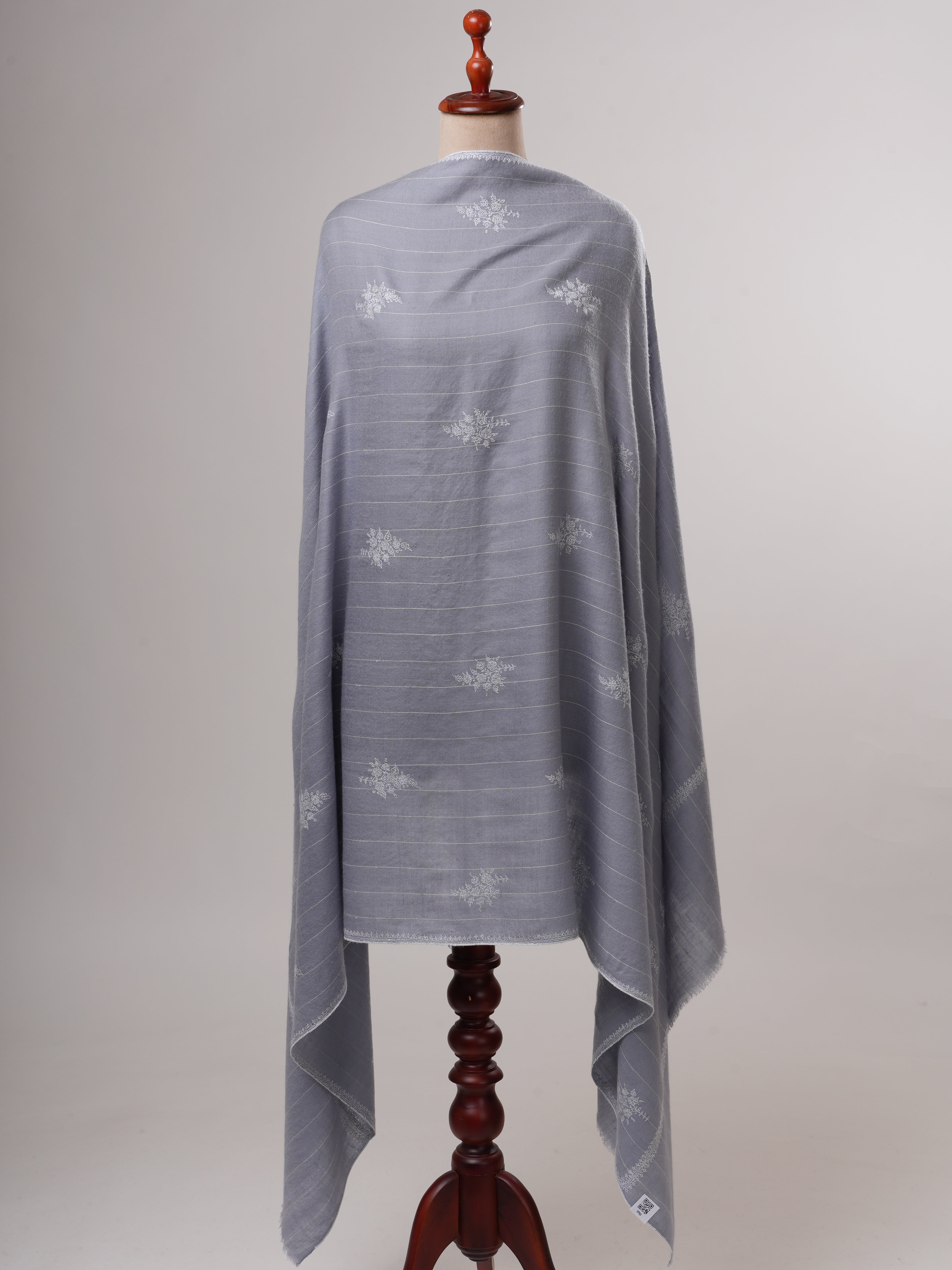Hand Embroidered Shahkaar Baby Soft  Pashmina Shawl – Luxurious Kashmiri Wrap Shahkaar